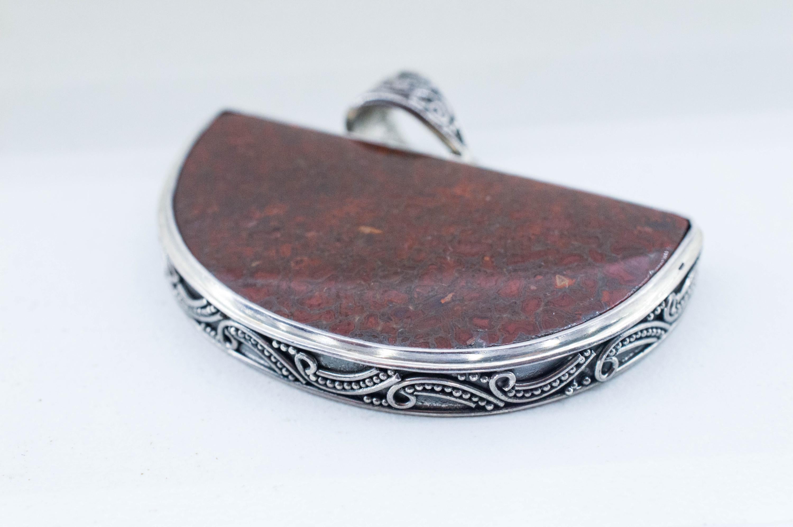 Dinosaur Bone Pendant; Natural Untreated Utah Dino Bone; 43x25mm