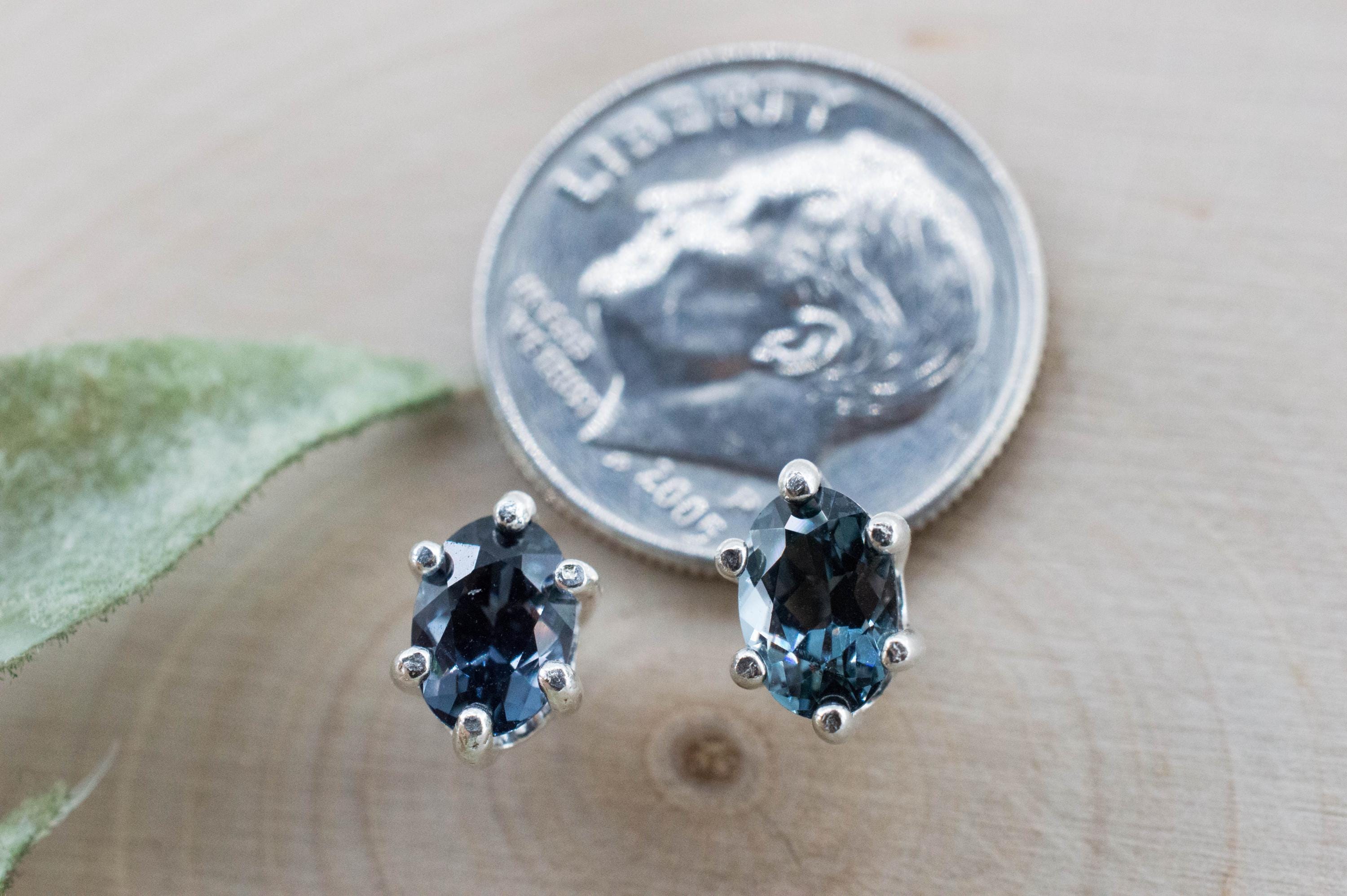Gray Spinel Earrings; Natural Untreated Mozambique Spinel; 2.050cts