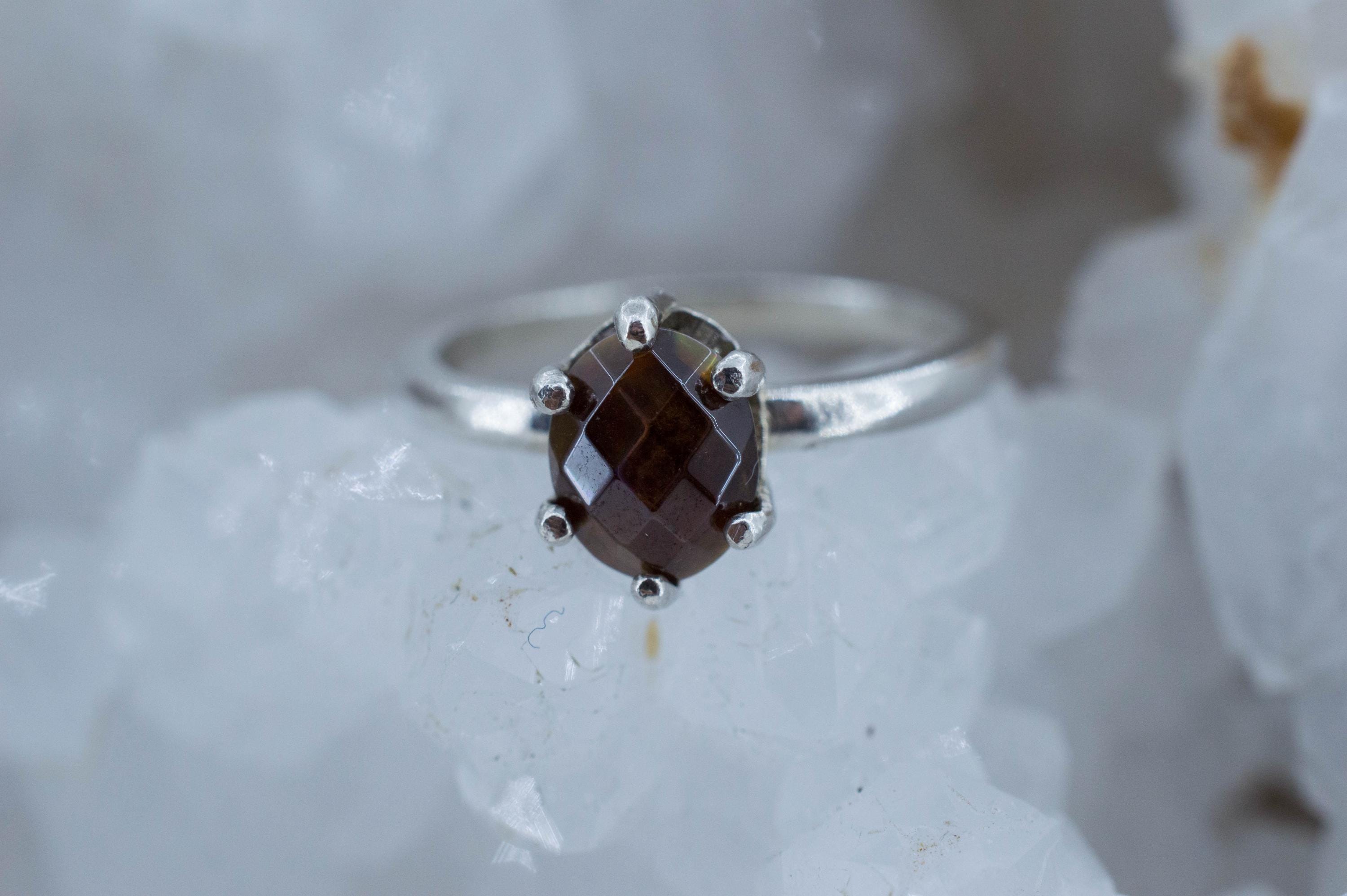 Rainbow Garnet Ring, Natural Untreated Japan Andradite Garnet; 2.070cts - Mark Oliver Gems