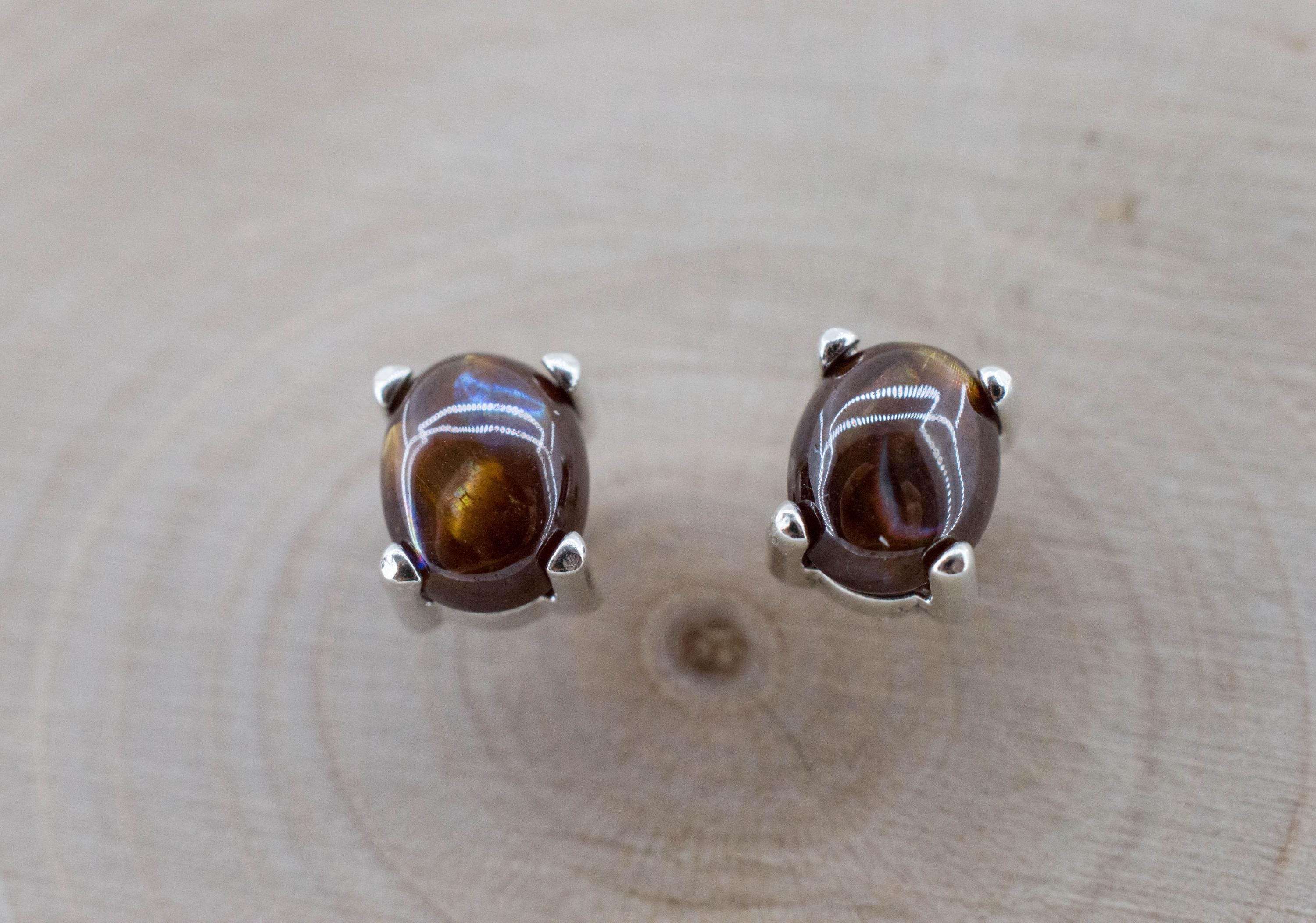 Rainbow Garnet Earrings, Natural Untreated Japan Andradite Garnet; 2.570cts - Mark Oliver Gems