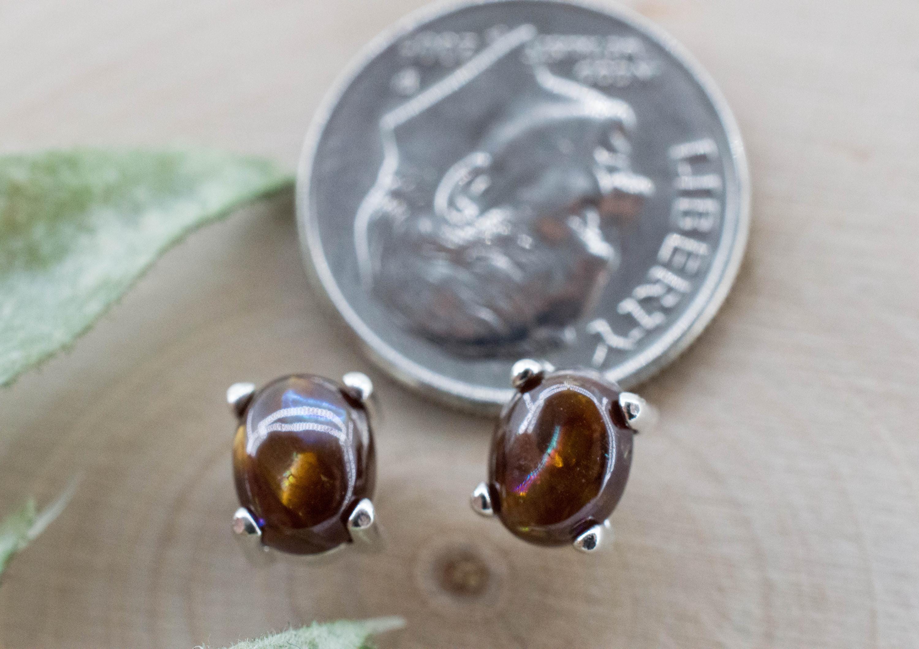 Rainbow Garnet Earrings, Natural Untreated Japan Andradite Garnet; 2.570cts - Mark Oliver Gems