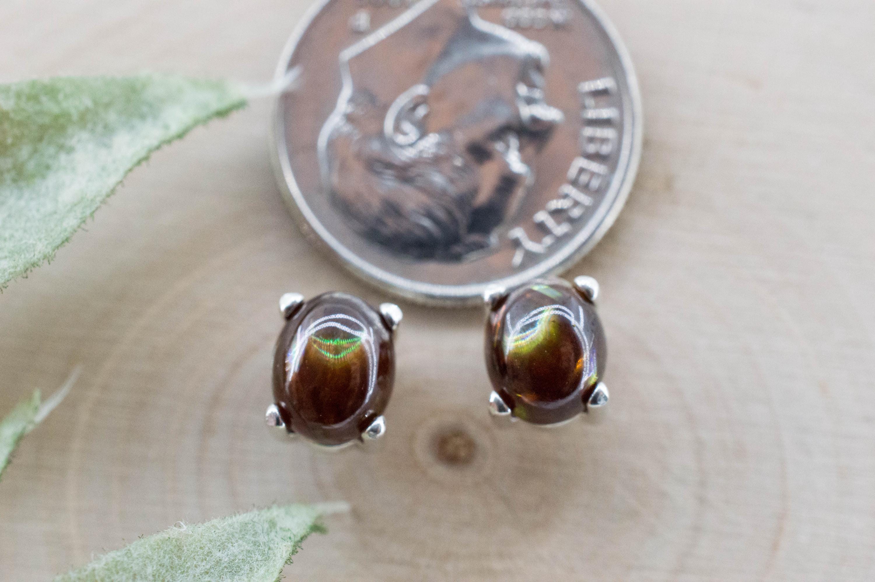 Rainbow Garnet Earrings, Natural Untreated Japan Andradite Garnet; 3.170cts - Mark Oliver Gems