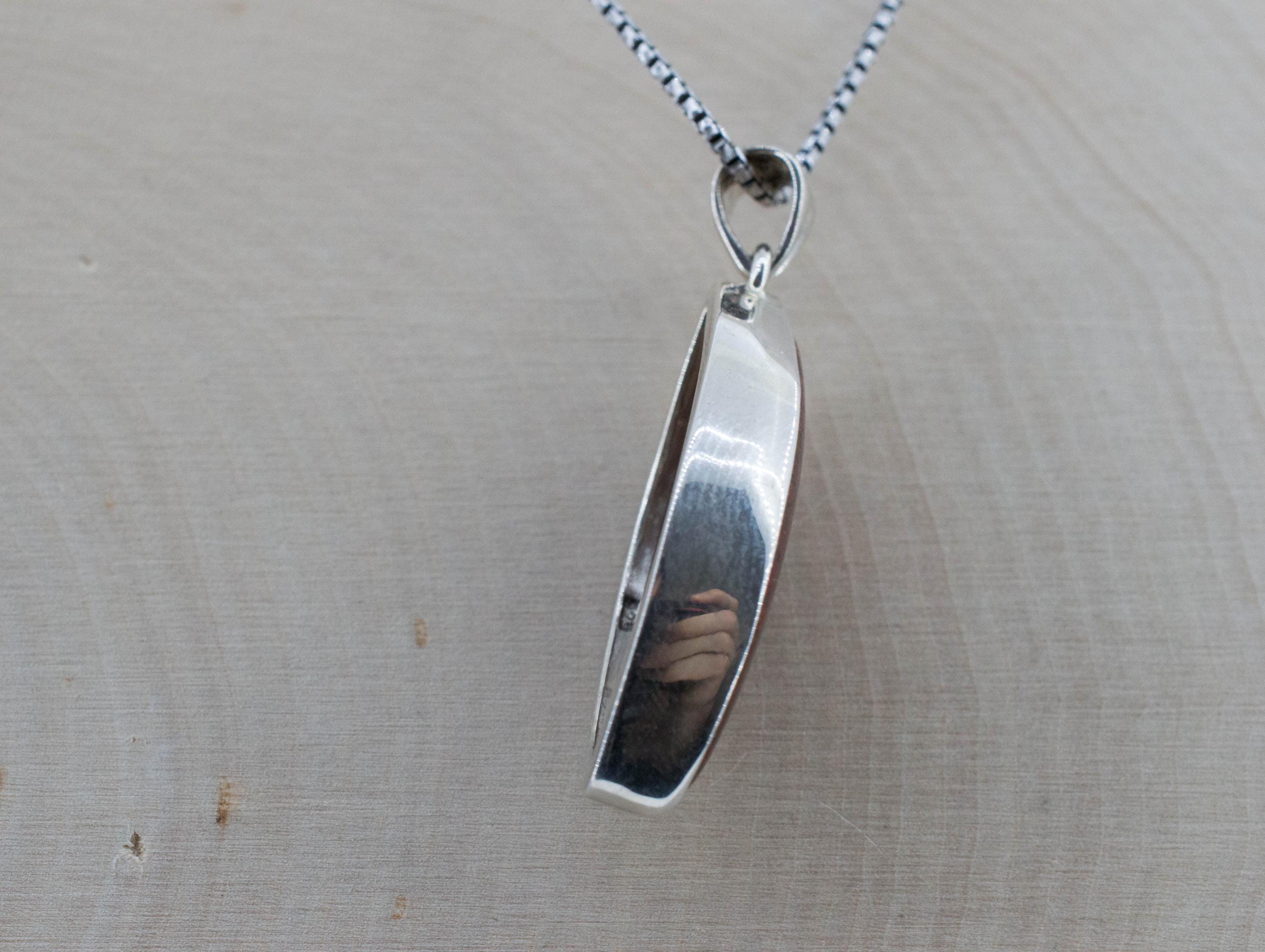 Dinosaur Bone Pendant; Natural Untreated Utah Dino Bone; 31x16mm