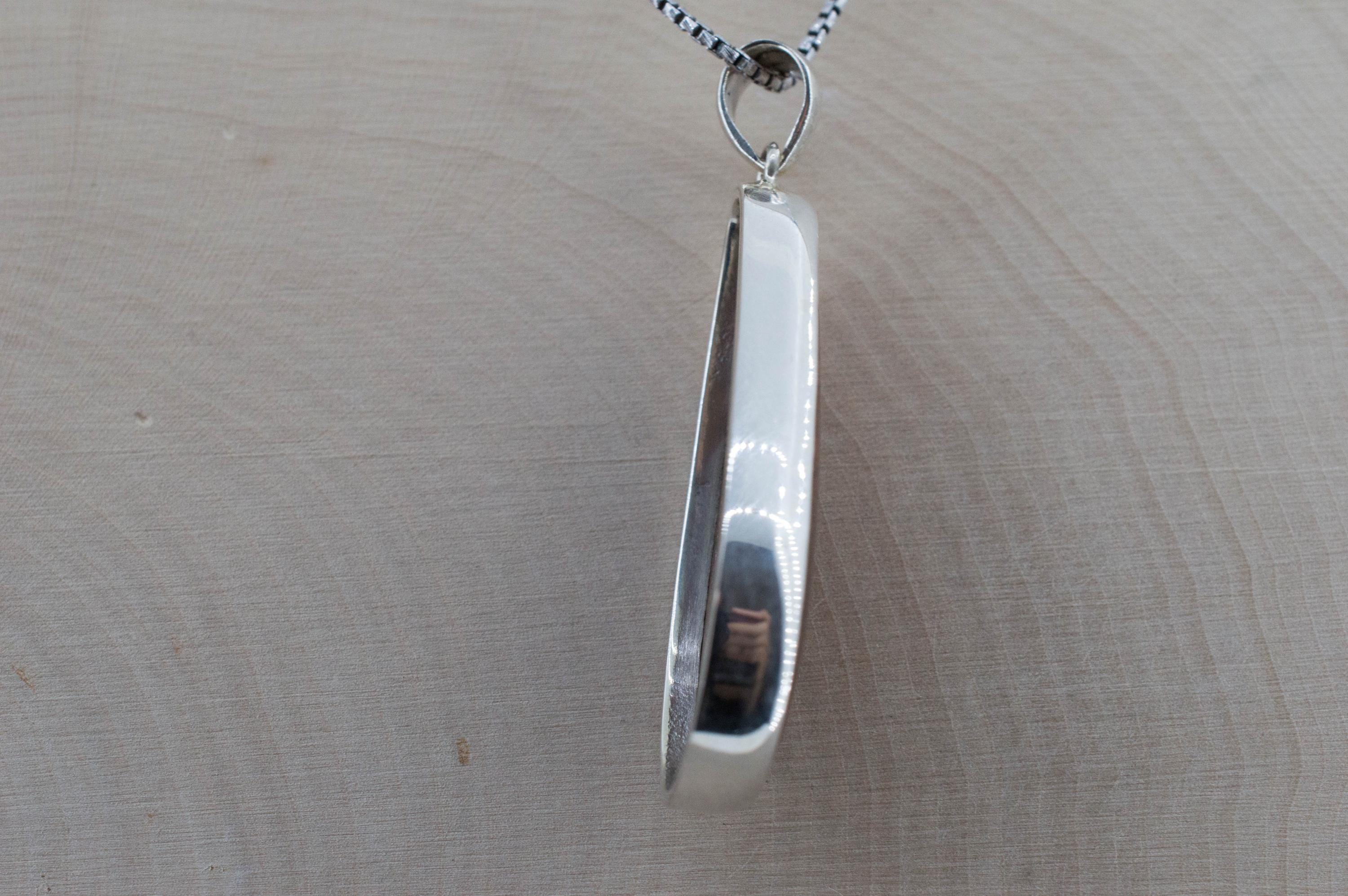 Dinosaur Bone Pendant; Natural Untreated Utah Dino Bone; 40x21mm