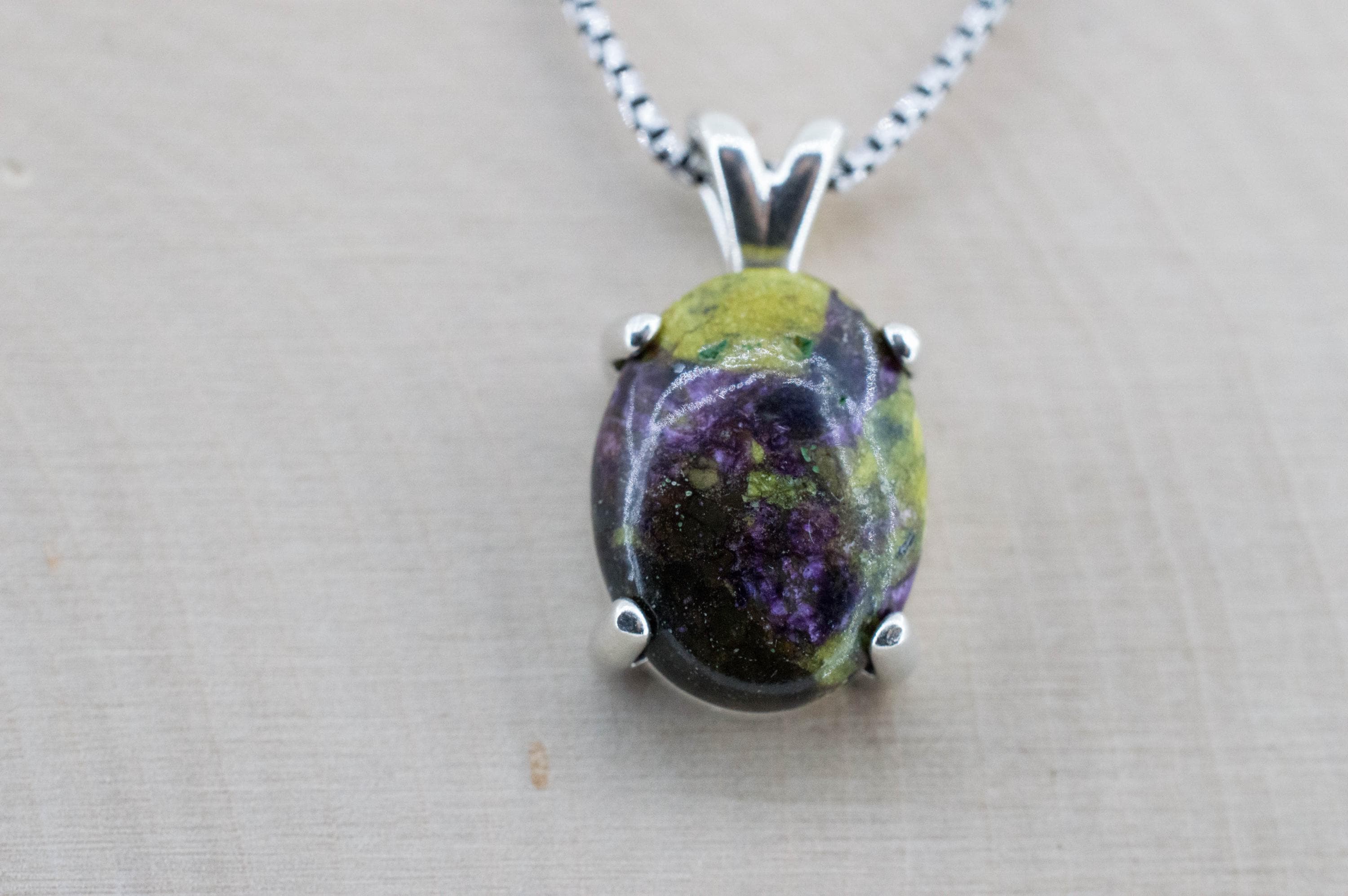 Stichtite Pendant; Natural Untreated Australia Atlantisite; 5.615cts