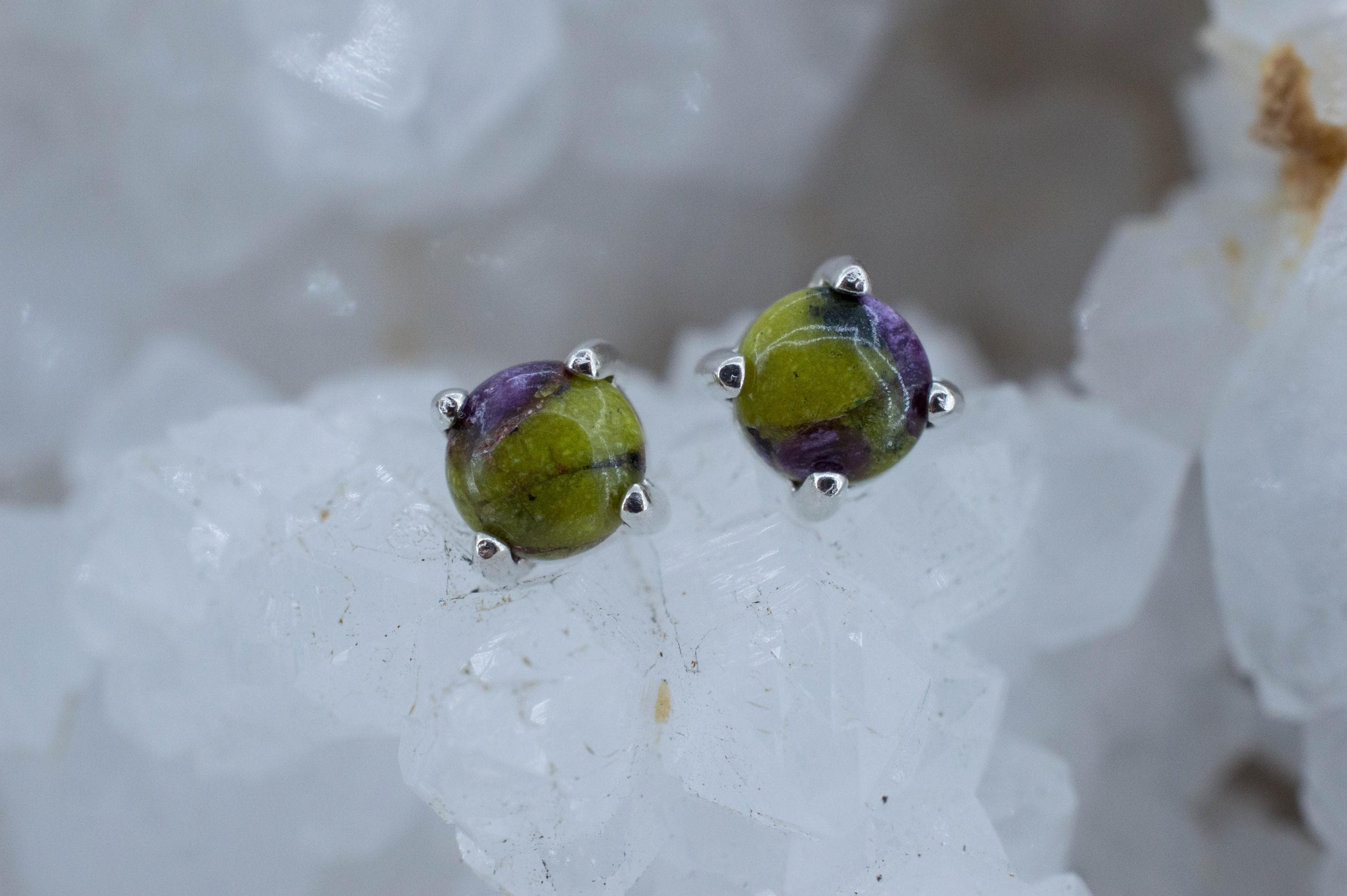 Stichtite Earrings; Genuine Untreated Australian Atlantisite 1.225cts