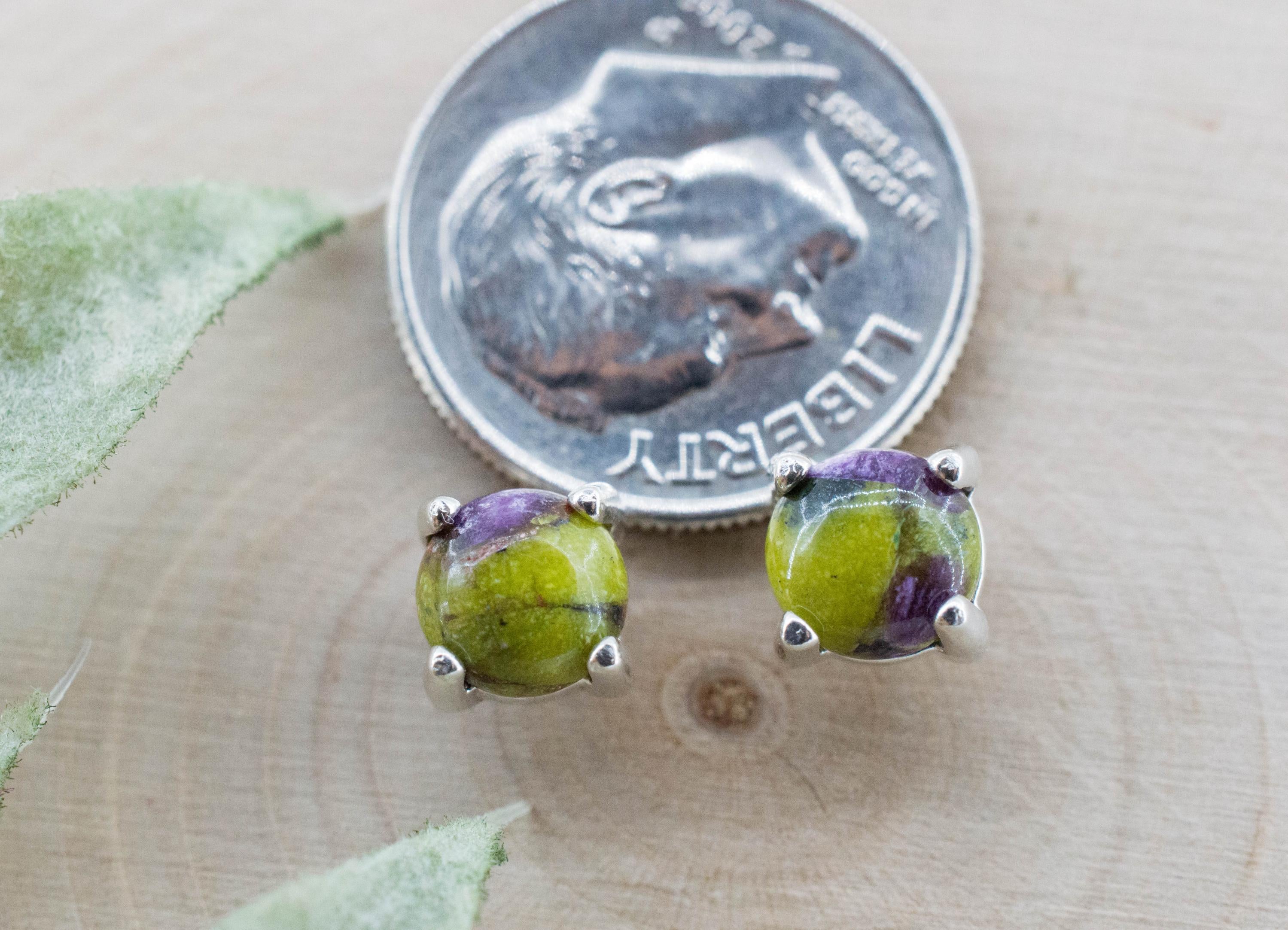 Stichtite Earrings; Genuine Untreated Australian Atlantisite 1.225cts