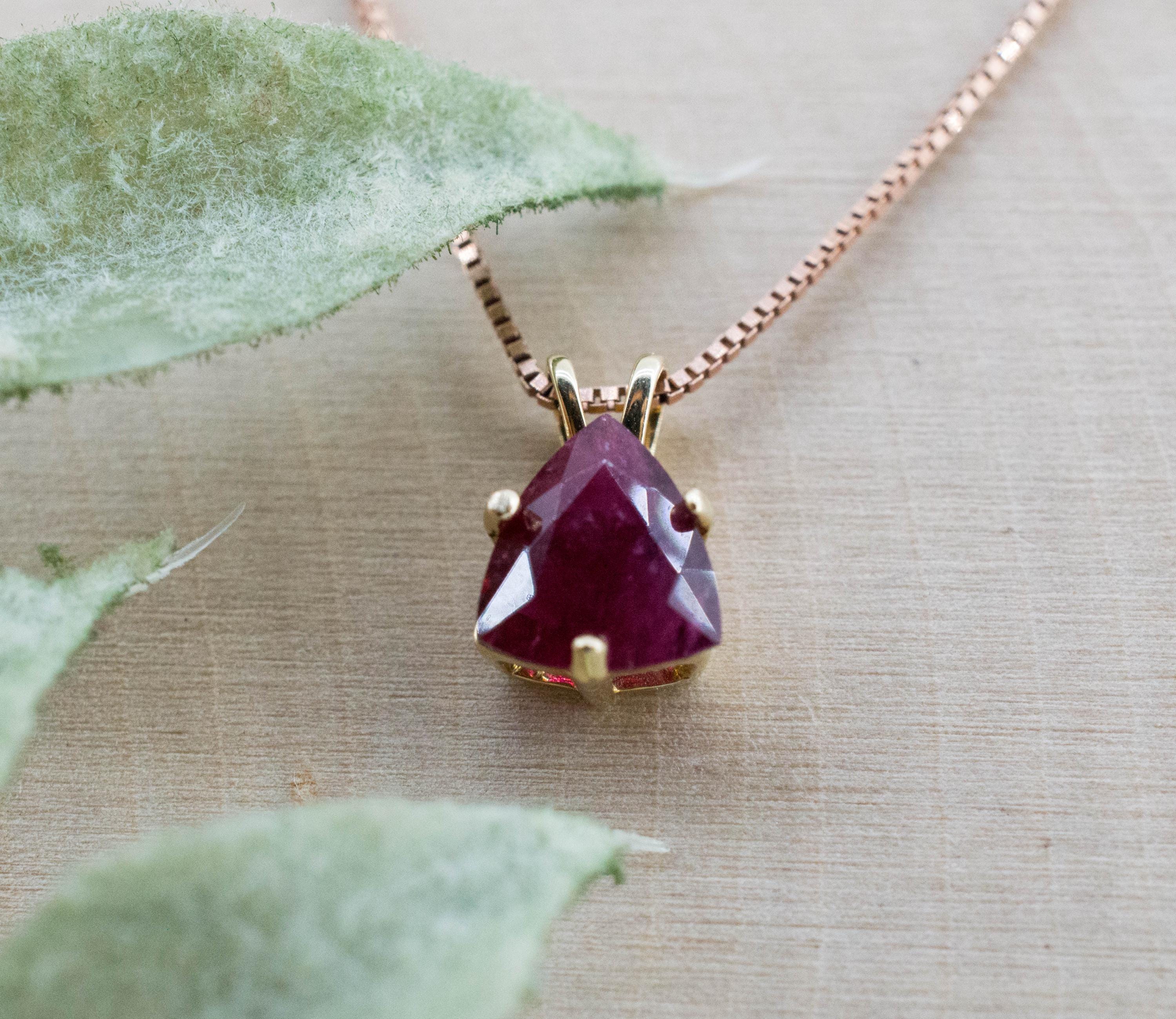 Red Beryl Pendant; Natural Untreated USA Bixbite; 0.650cts