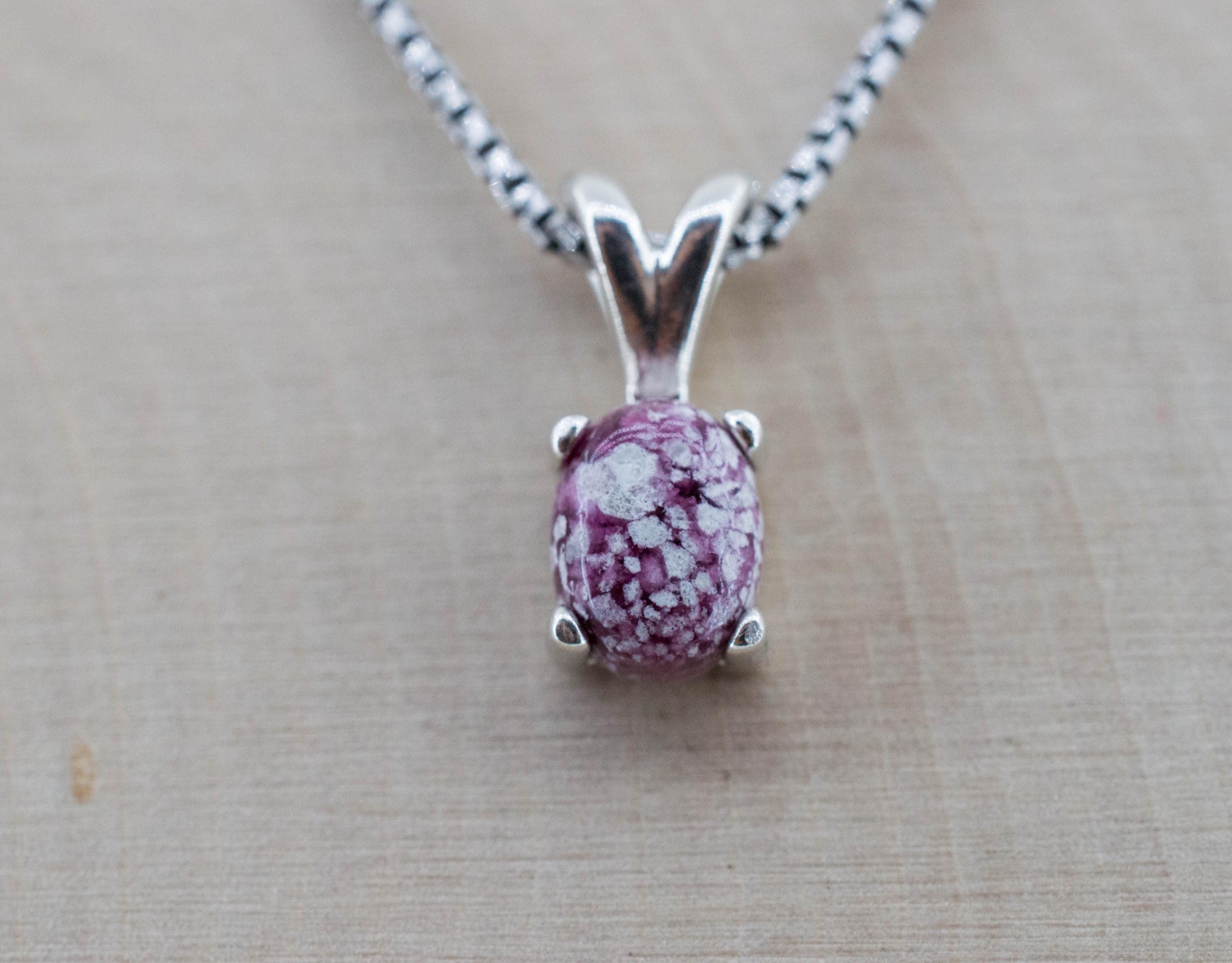 Red Beryl Pendant; Natural Untreated USA Bixbite in Matrix; 1.255cts