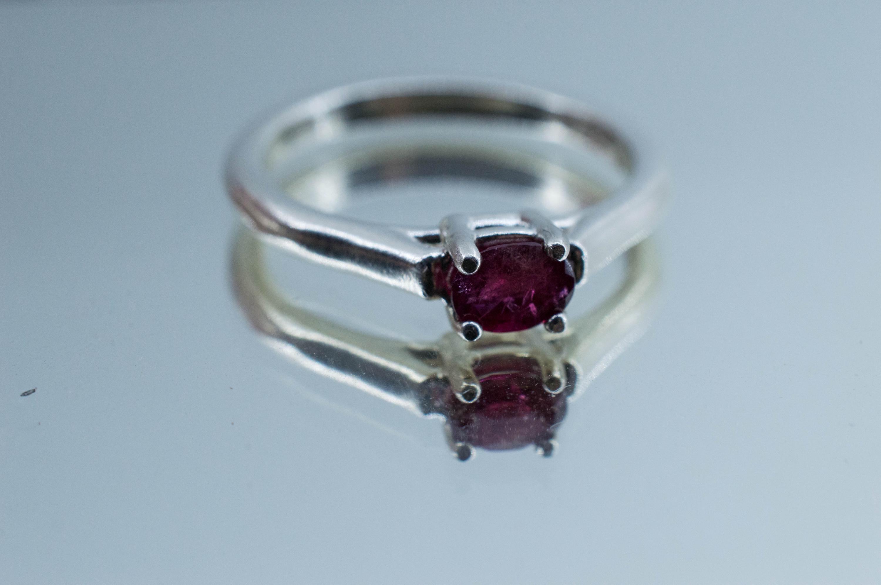Red Beryl Ring; Natural Untreated USA Bixbite; 0.230cts