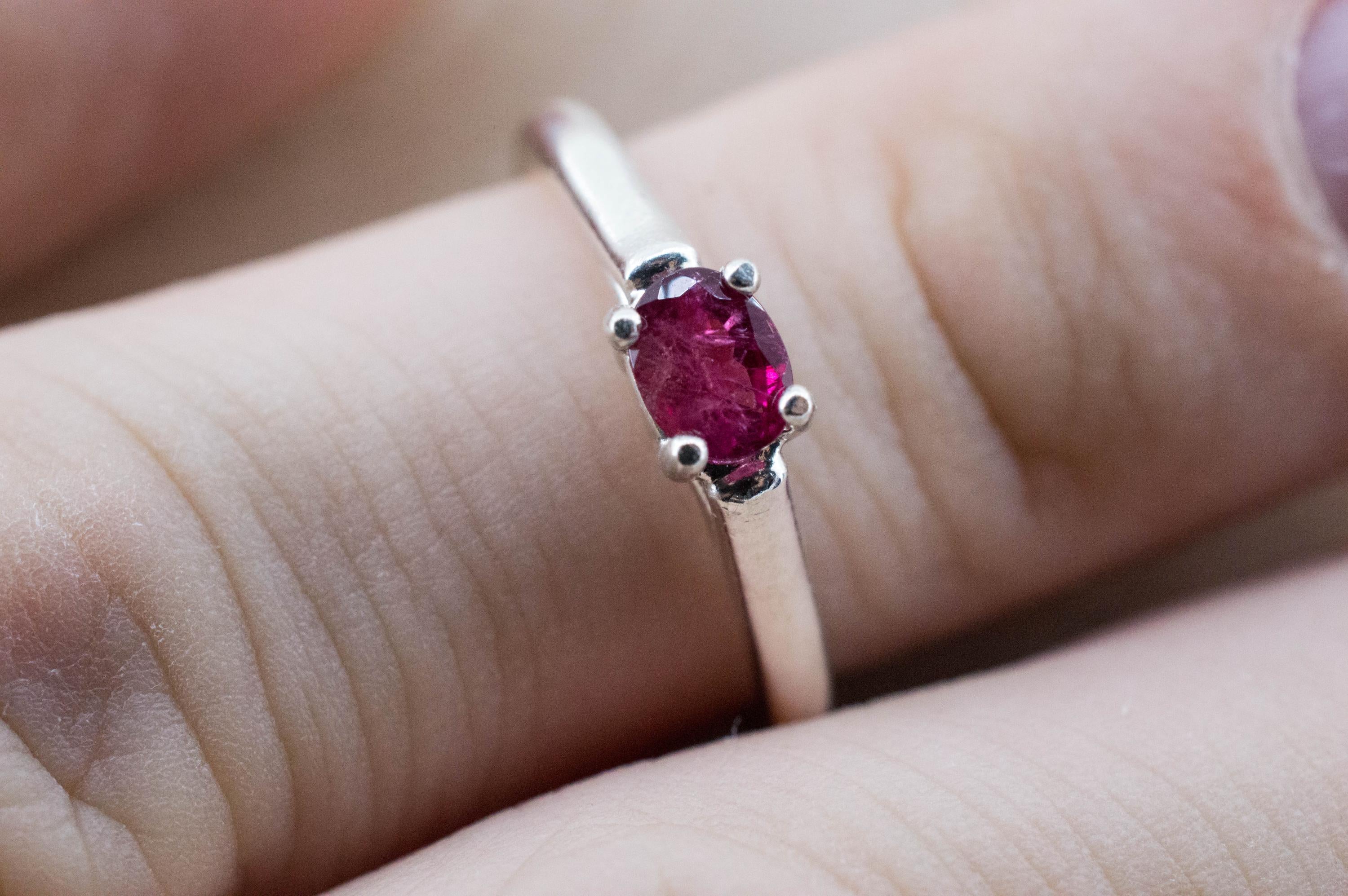 Red Beryl Ring; Natural Untreated USA Bixbite; 0.230cts