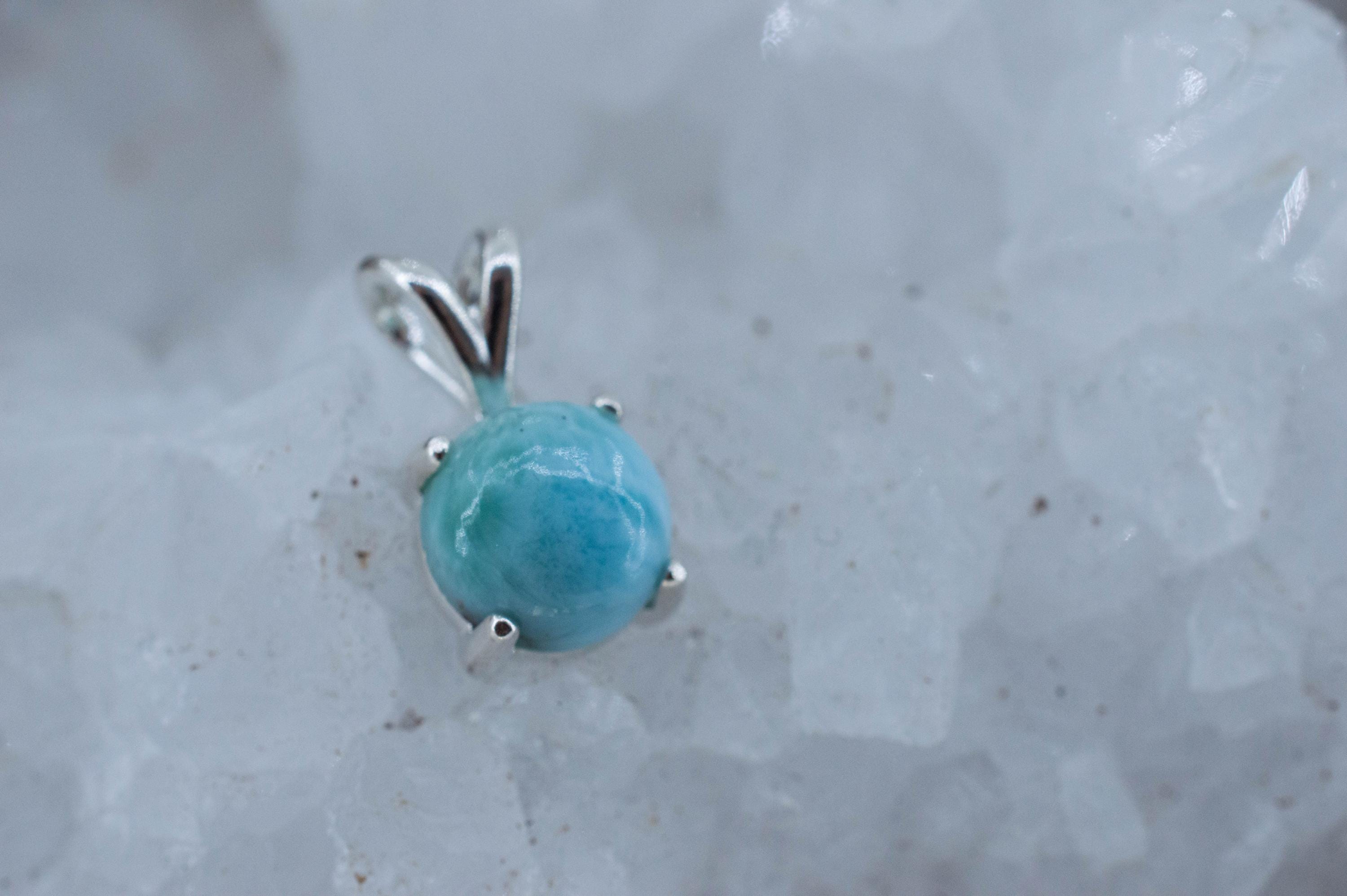 Larimar Pendant, Natural Untreated Dominican Republic Larimar, 2.245cts