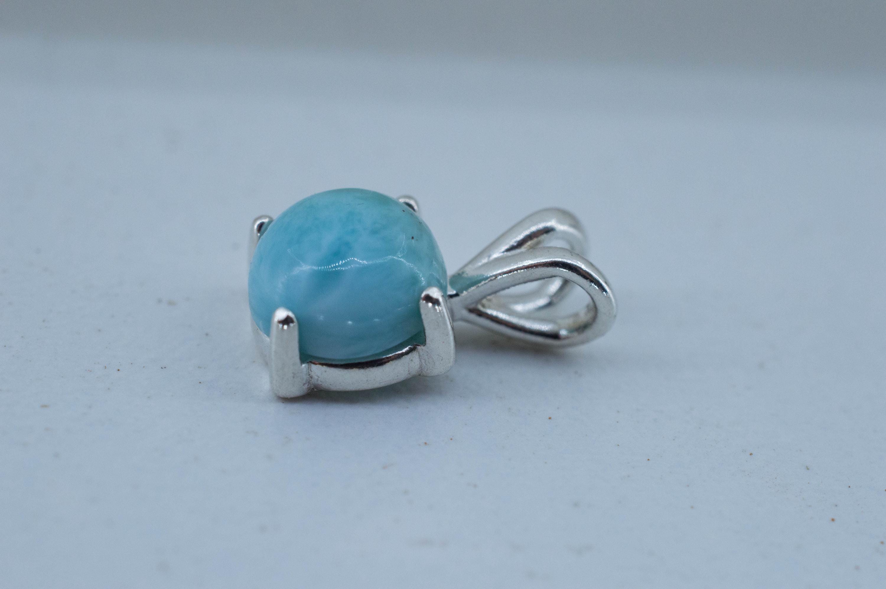 Larimar Pendant, Natural Untreated Dominican Republic Larimar, 2.245cts