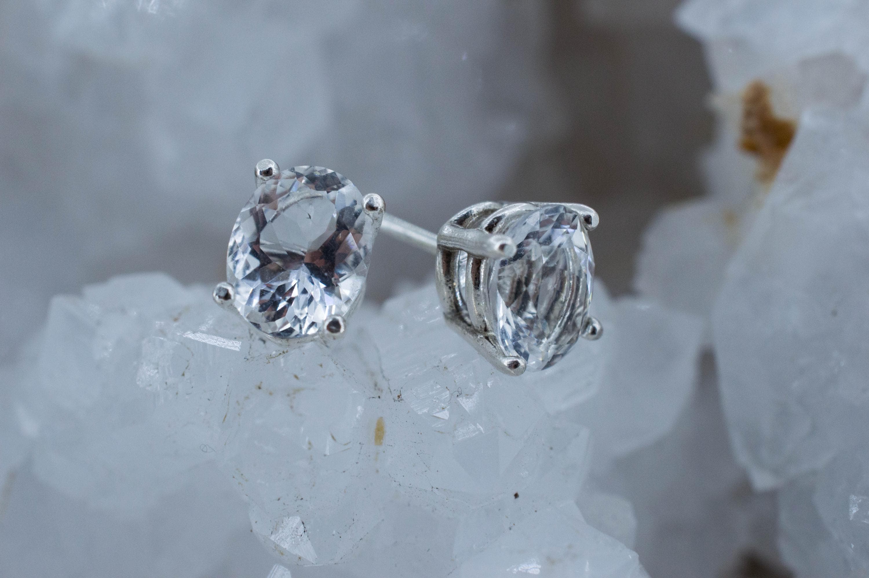 Petalite Earrings; Natural Untreated Brazil Petalite; 2.360cts