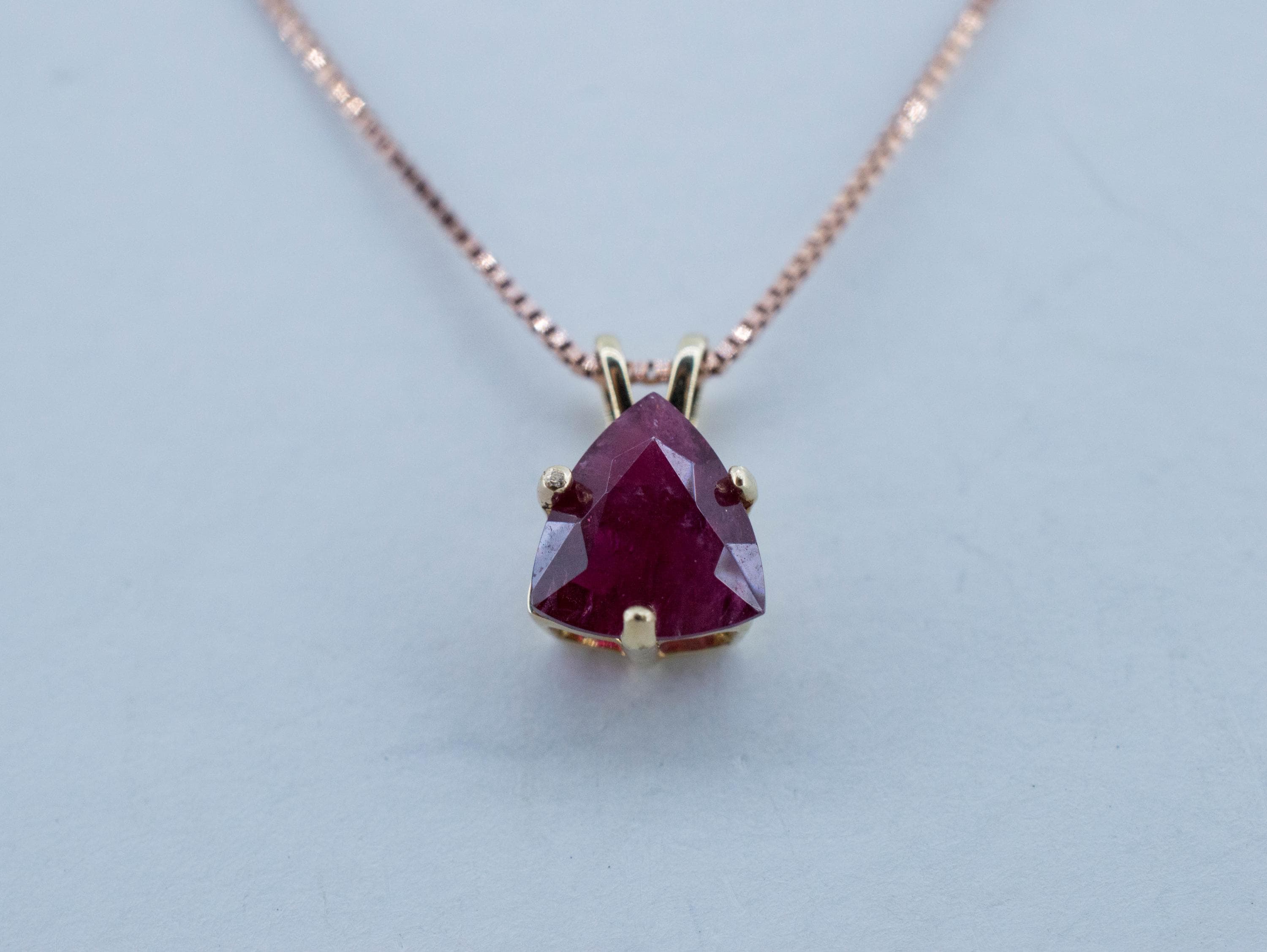Red Beryl Pendant; Natural Untreated USA Bixbite; 0.650cts
