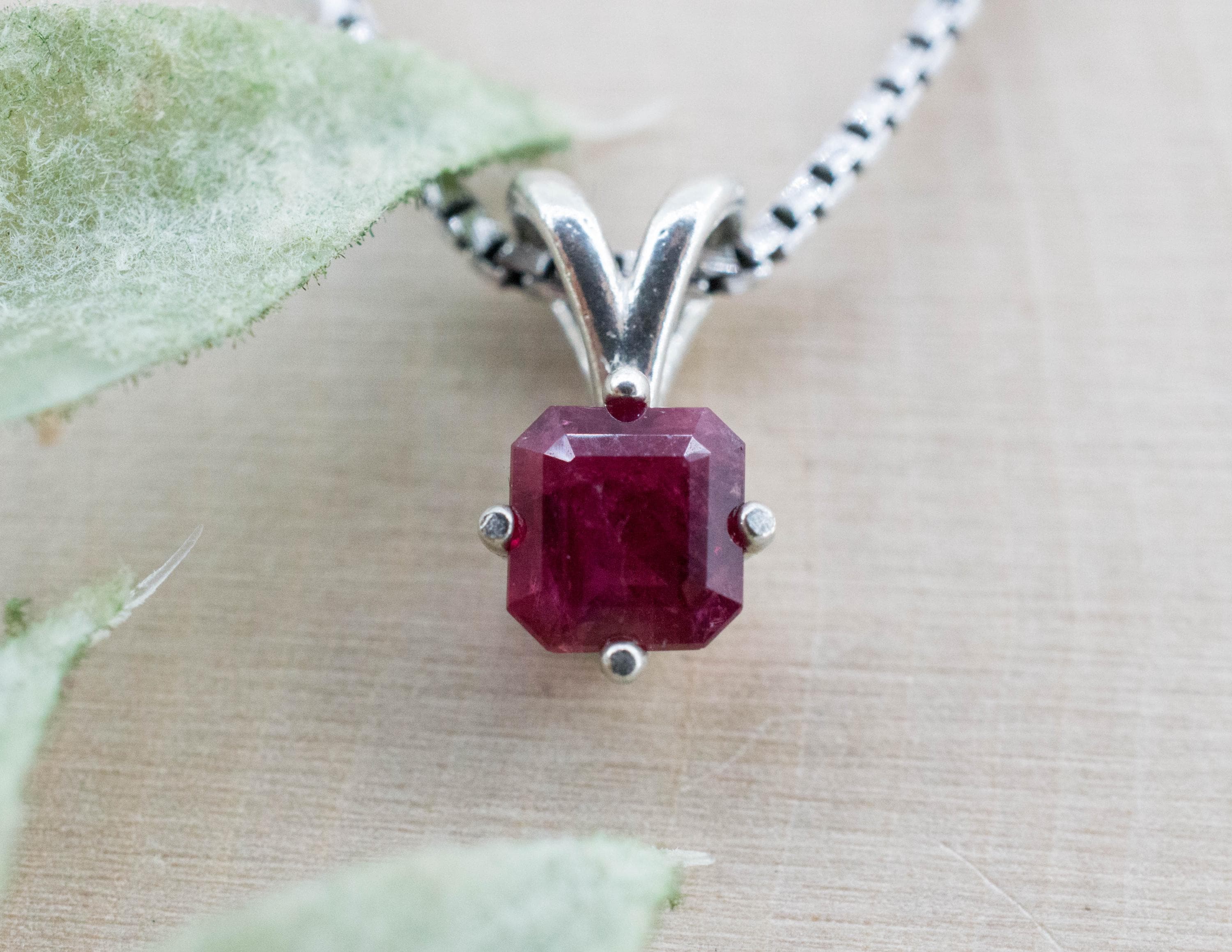 Red Beryl Pendant; Natural Untreated USA Bixbite; 0.740cts