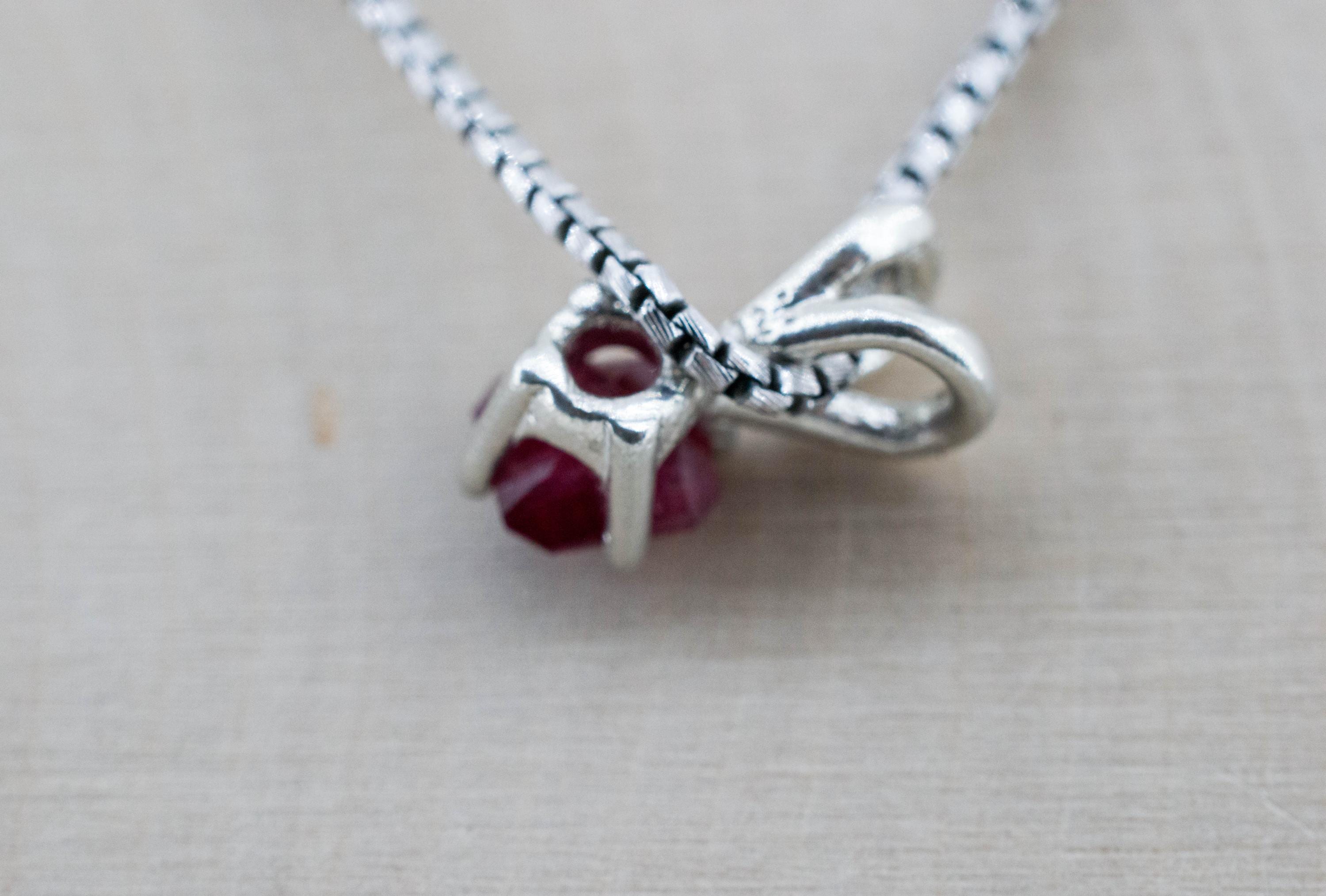 Red Beryl Pendant; Natural Untreated USA Bixbite; 0.740cts