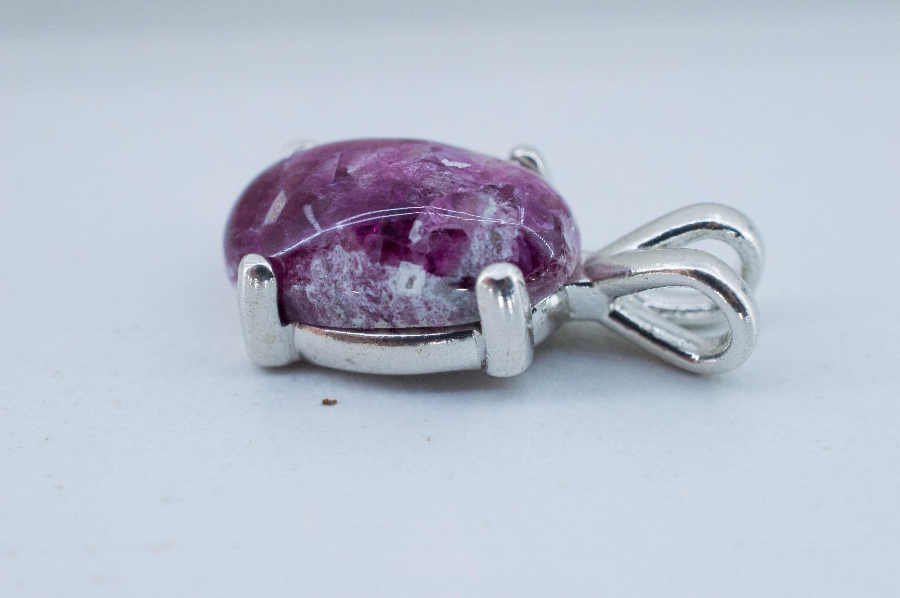 Red Beryl Pendant; Natural Untreated USA Bixbite in Matrix; 4.700cts