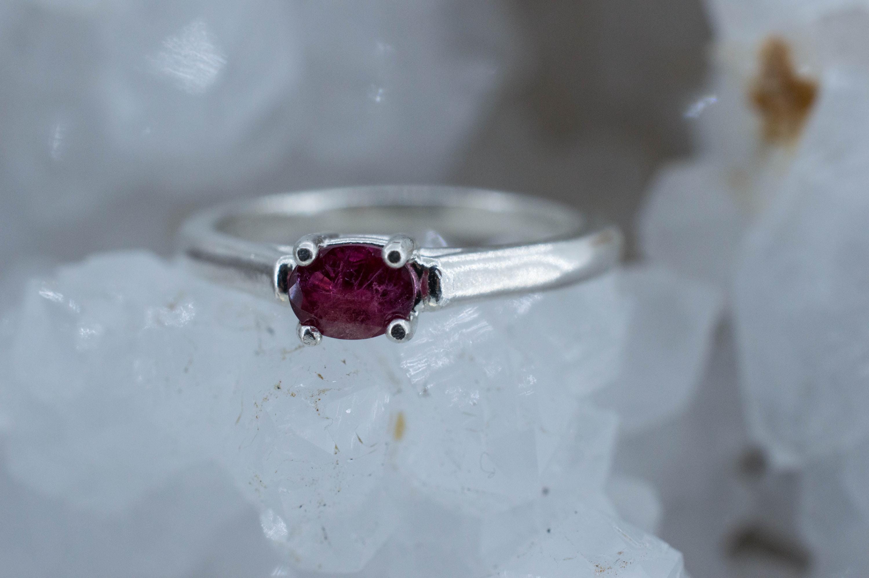 Red Beryl Ring; Natural Untreated USA Bixbite; 0.230cts