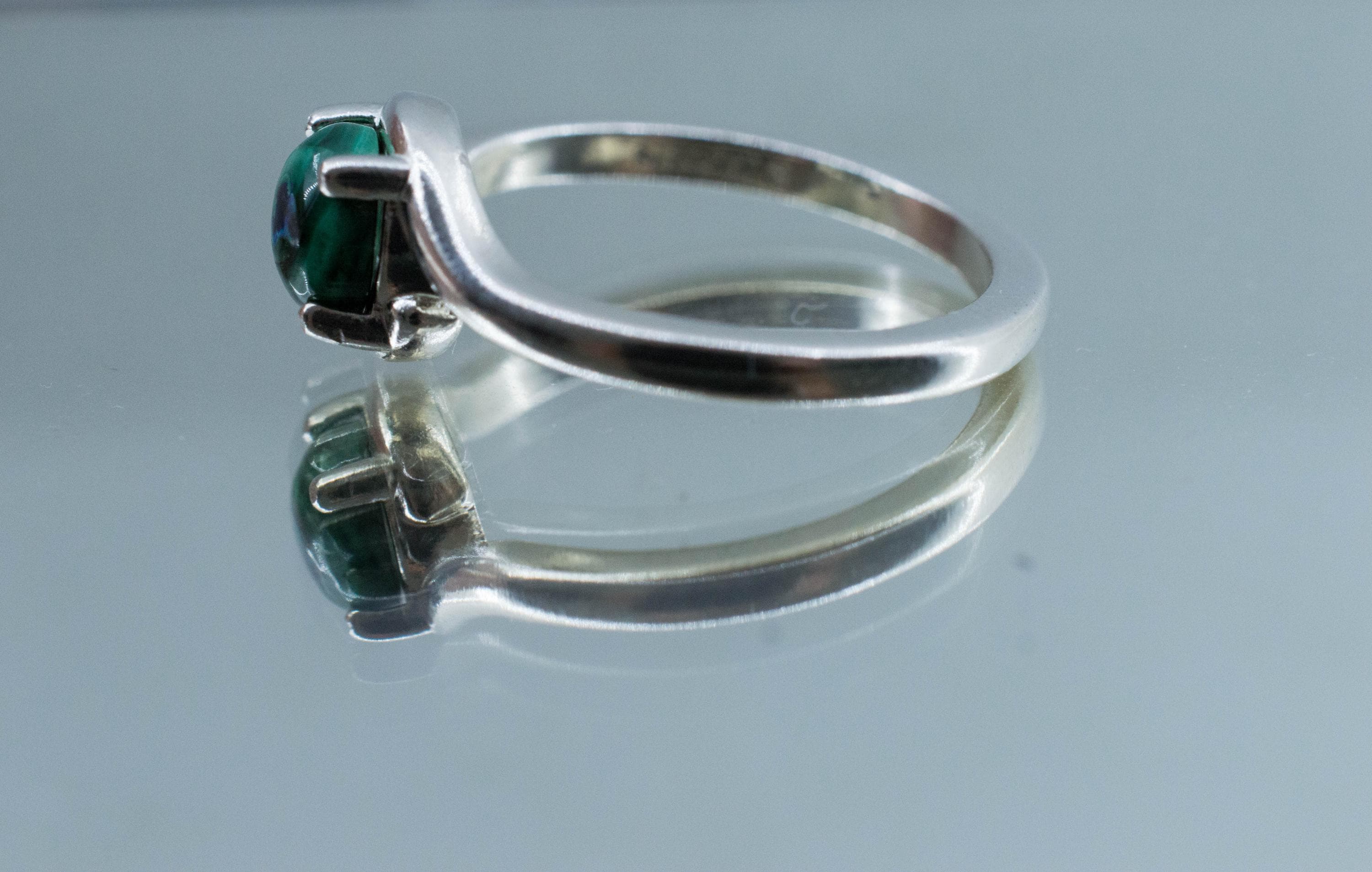 Azurmalachite Ring; Natural Untreated Arizona Azurite and Malachite; 1.180cts