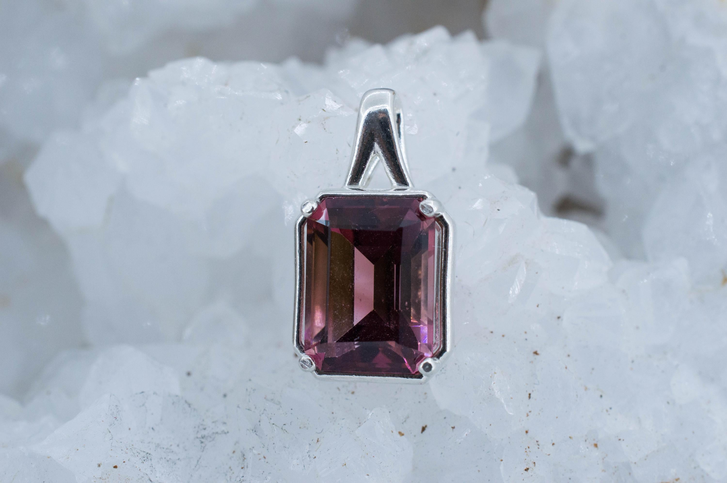 Pink Tourmaline Pendant, Natural Untreated San Diego Tourmaline; 6.265cts