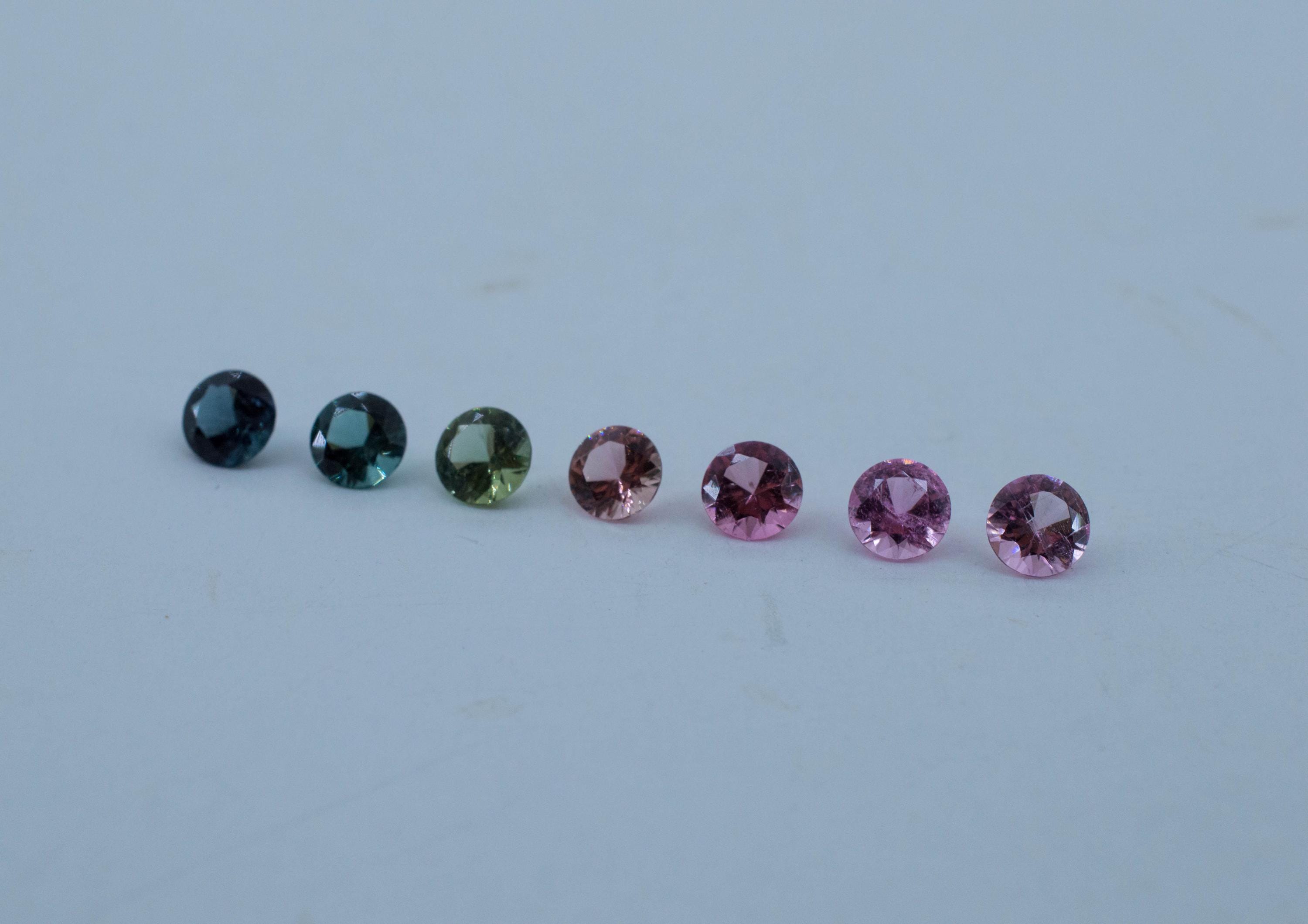 Tourmaline Gemstone Set, Natural Untreated San Diego Tourmaline; 1.785ctw