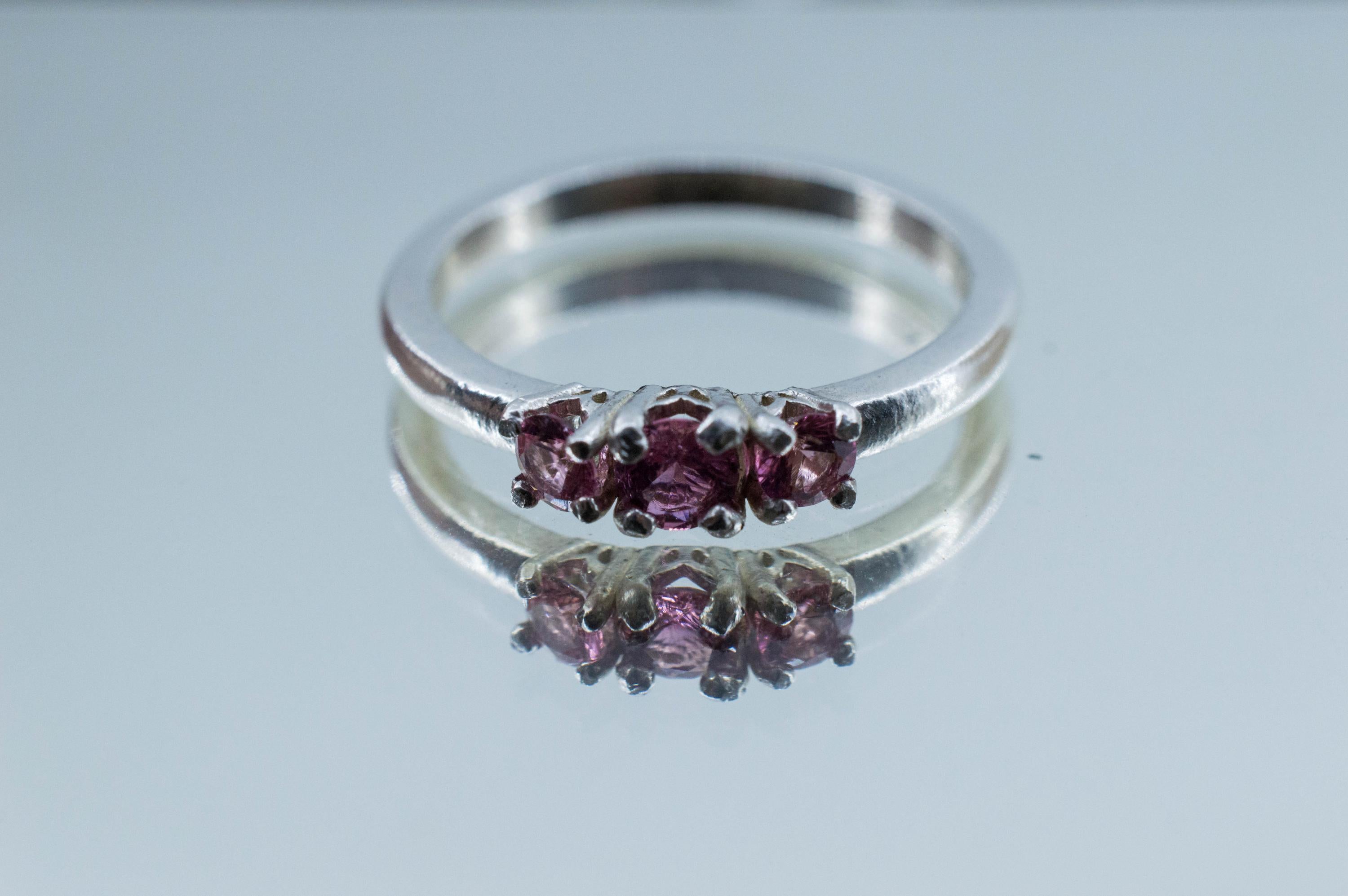 Pink Tourmaline Ring, Natural Untreated San Diego Tourmaline; 0.345ctw