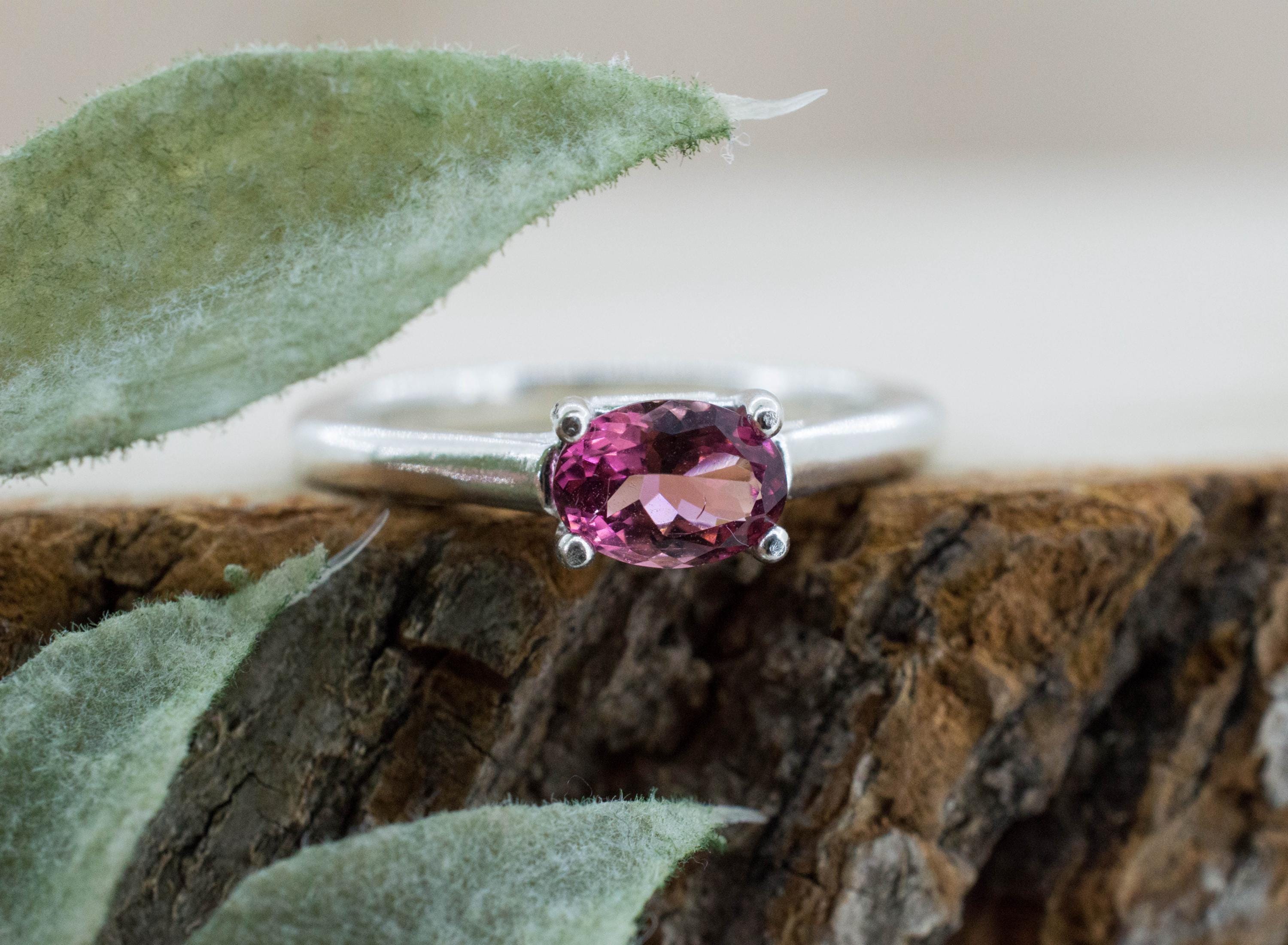 Pink Tourmaline Ring, Natural Untreated San Diego Tourmaline; 0.685cts