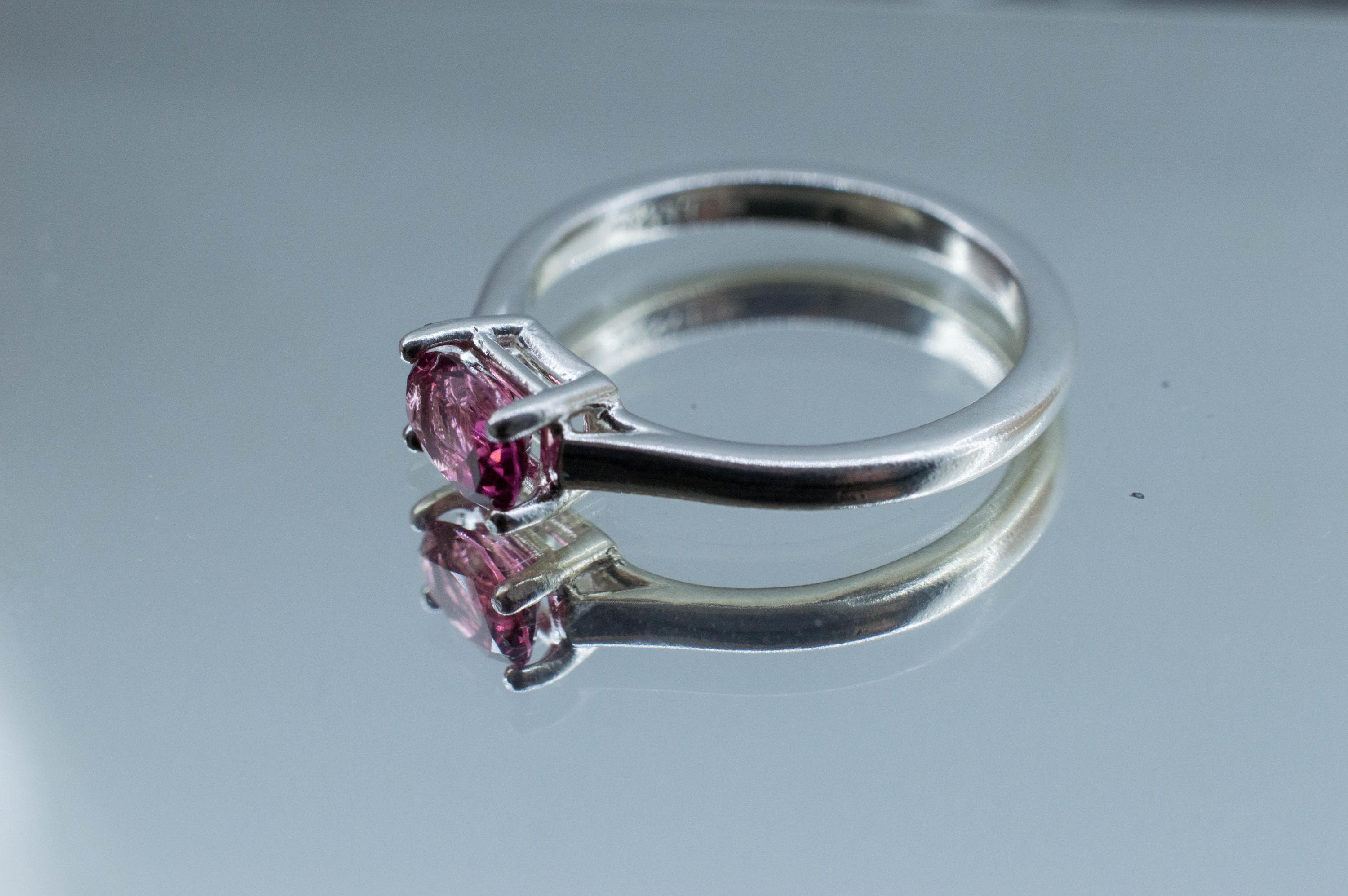 Pink Tourmaline Ring, Natural Untreated San Diego Tourmaline; 0.685cts