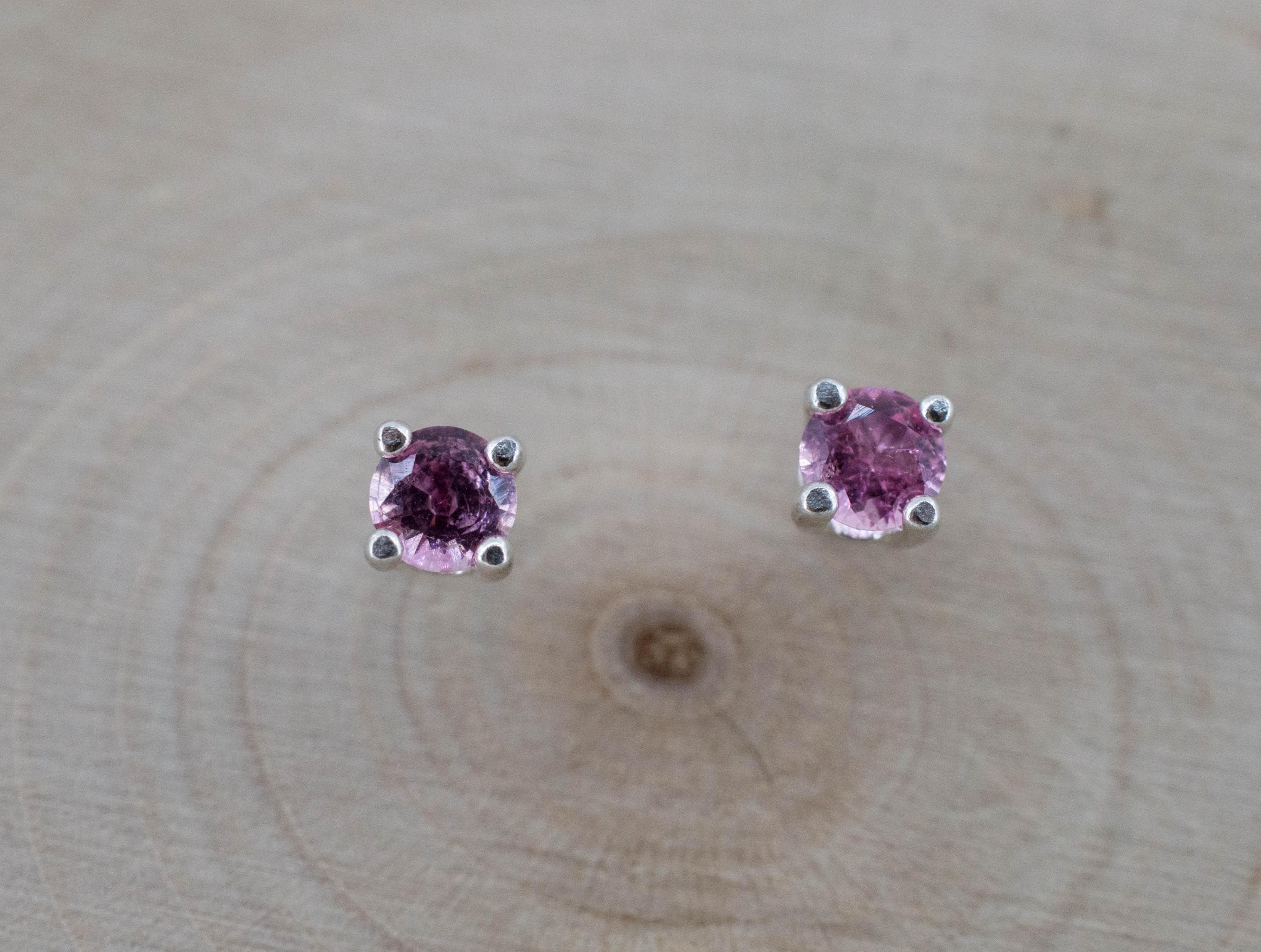Pink Tourmaline Earrings; Natural Untreated San Diego Tourmaline; 0.285ctw