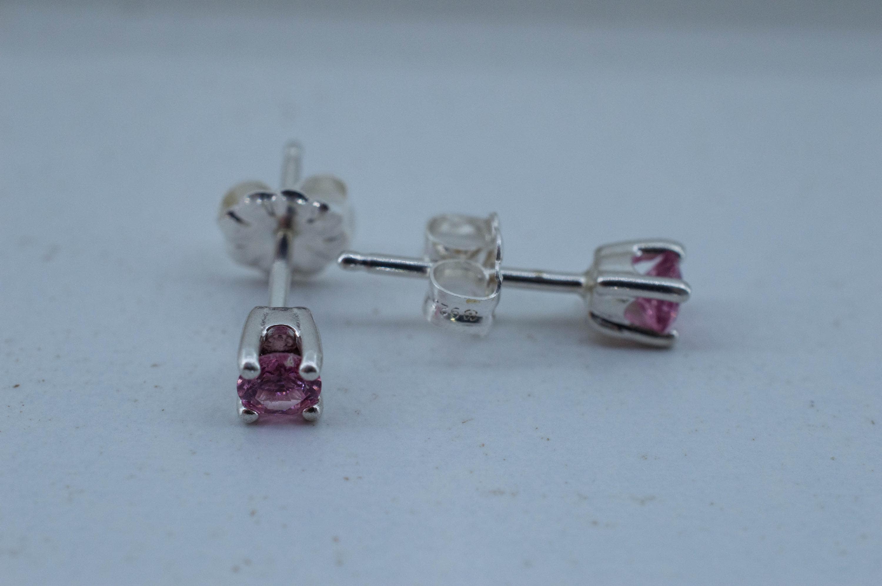 Pink Tourmaline Earrings; Natural Untreated San Diego Tourmaline; 0.285ctw