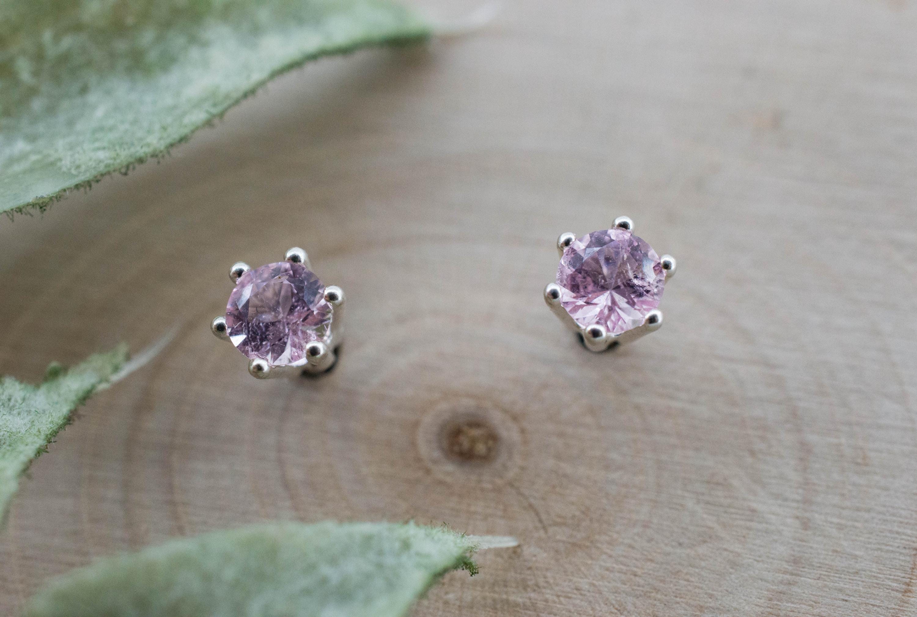 Pink Tourmaline Earrings; Natural Untreated San Diego Tourmaline; 0.295ctw