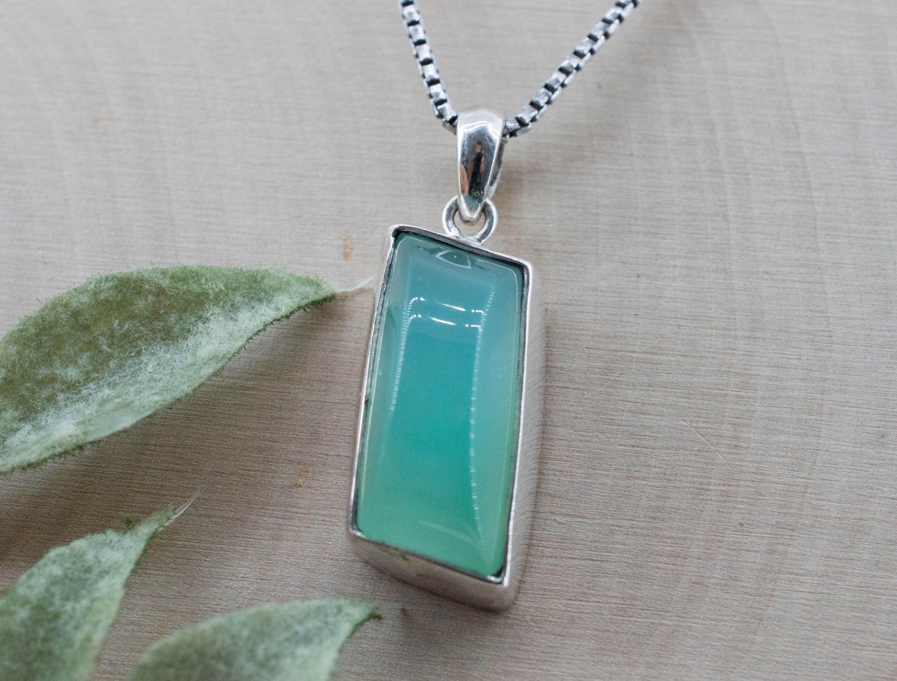 Chrysoprase Pendant; Natural Untreated Australia Chrysoprase; 10.210cts