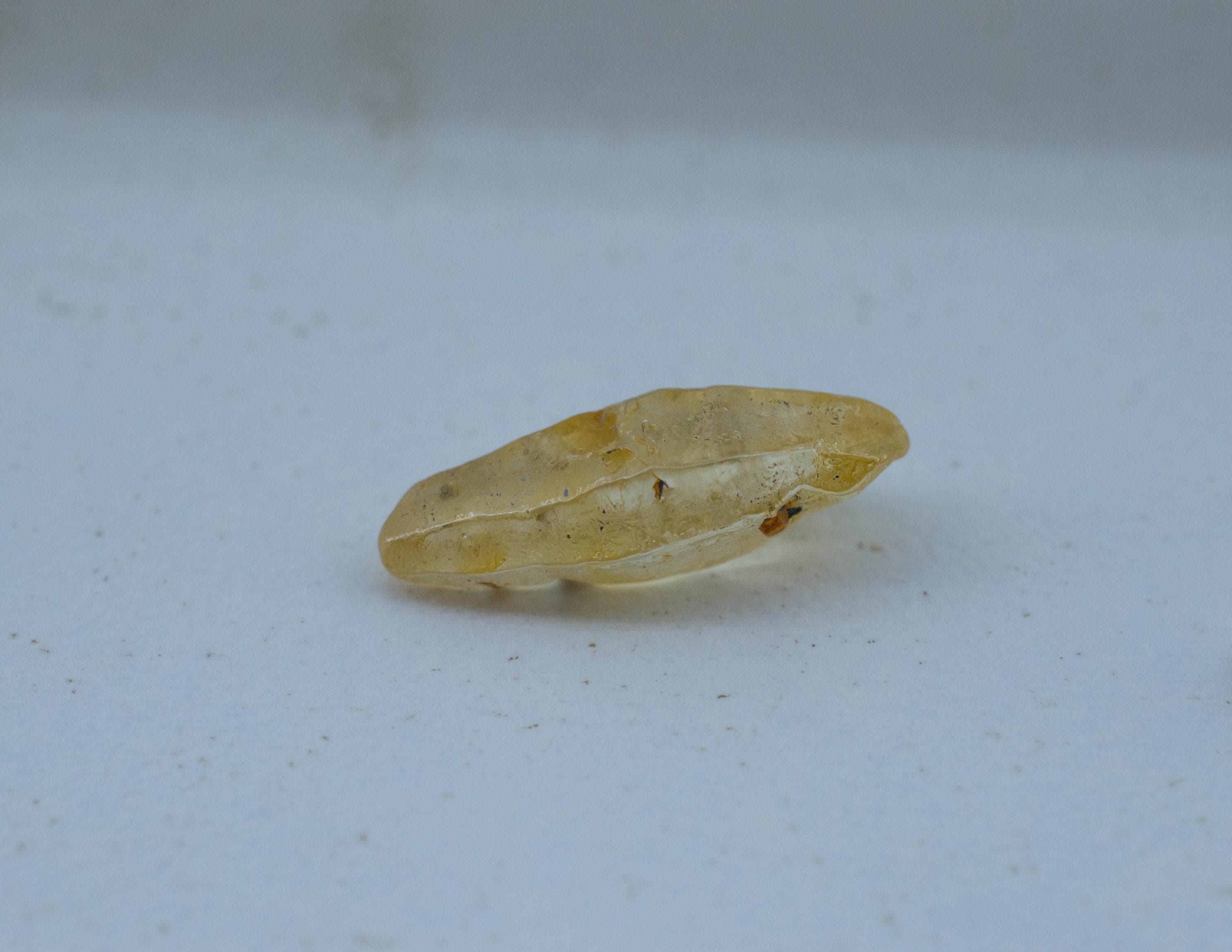 Yellow Sapphire Specimen; Natural Untreated Sri Lanka Dogtooth Sapphire Crystal; 5.340cts