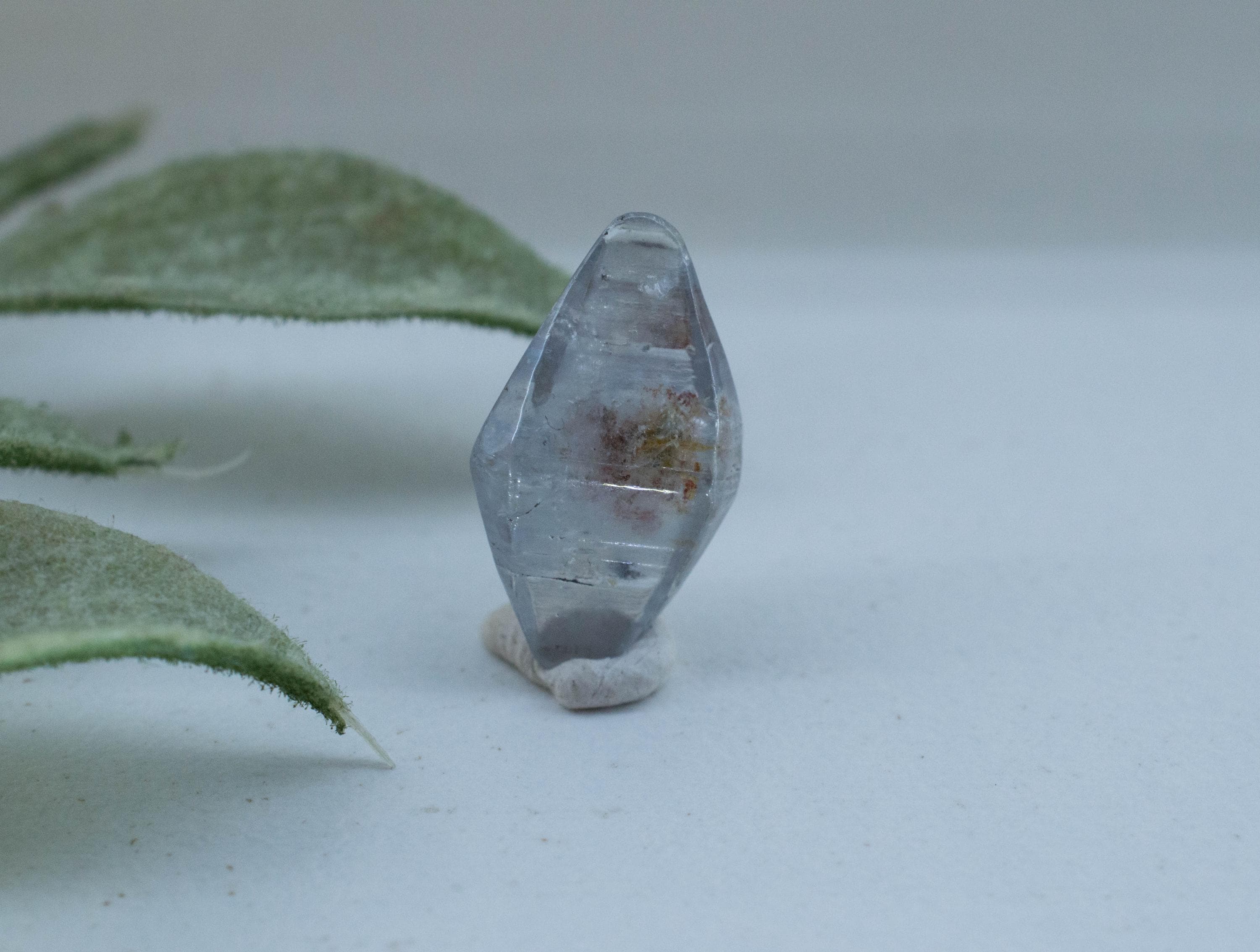 Blue Sapphire Specimen; Natural Untreated Sri Lanka Dogtooth Sapphire Crystal; 6.390cts