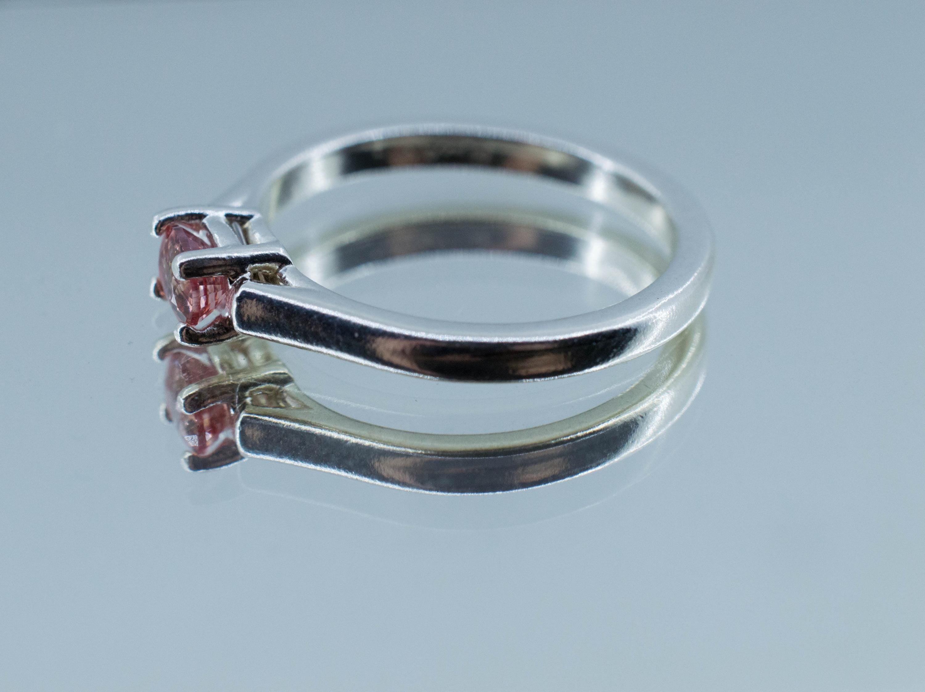 Padparadscha Sapphire Ring, Natural Untreated Certified Sri Lanka Sapphire; 0.480cts
