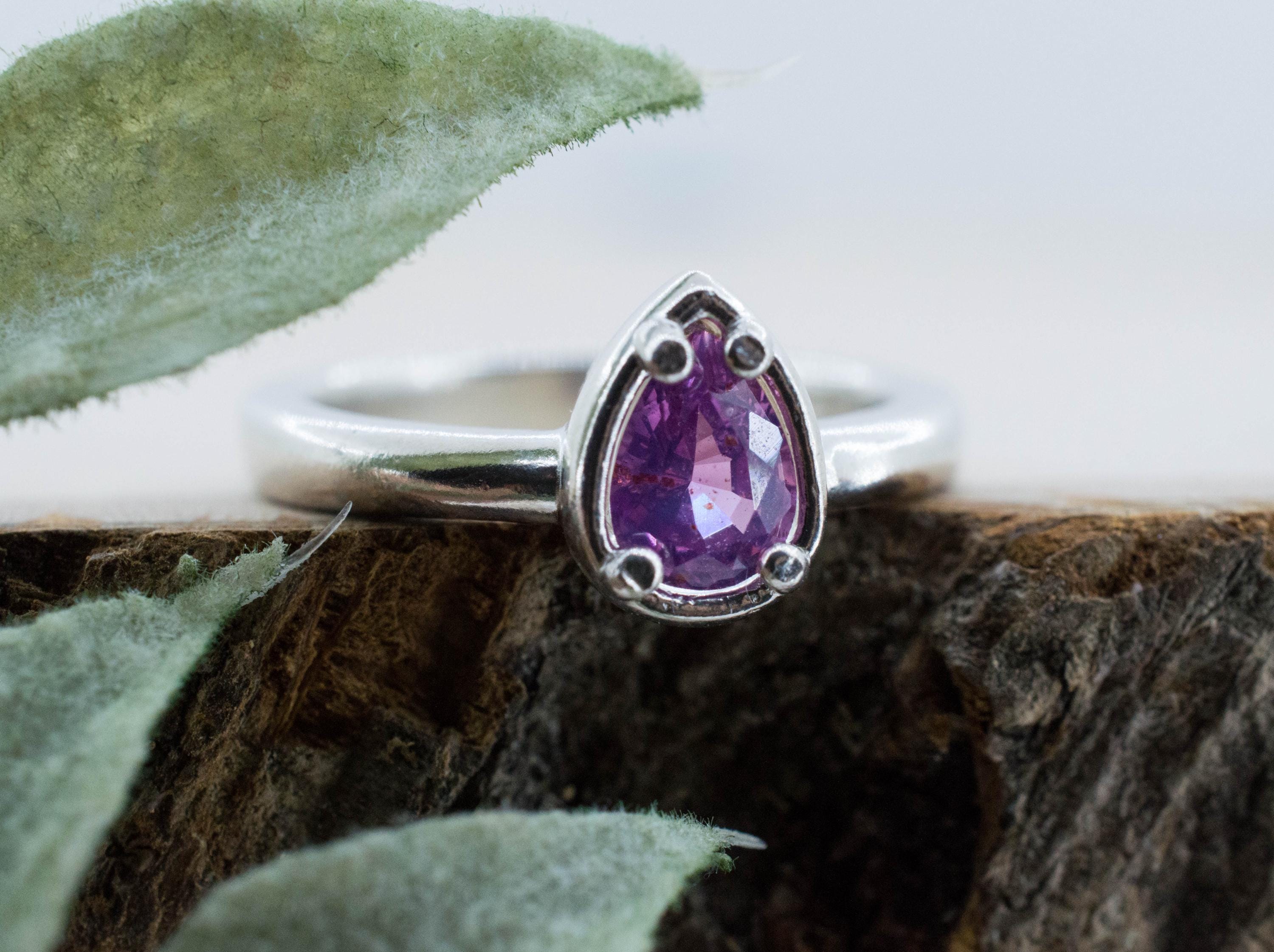 Pink Sapphire Ring, Natural Untreated Sri Lanka Sapphire; 0.820cts