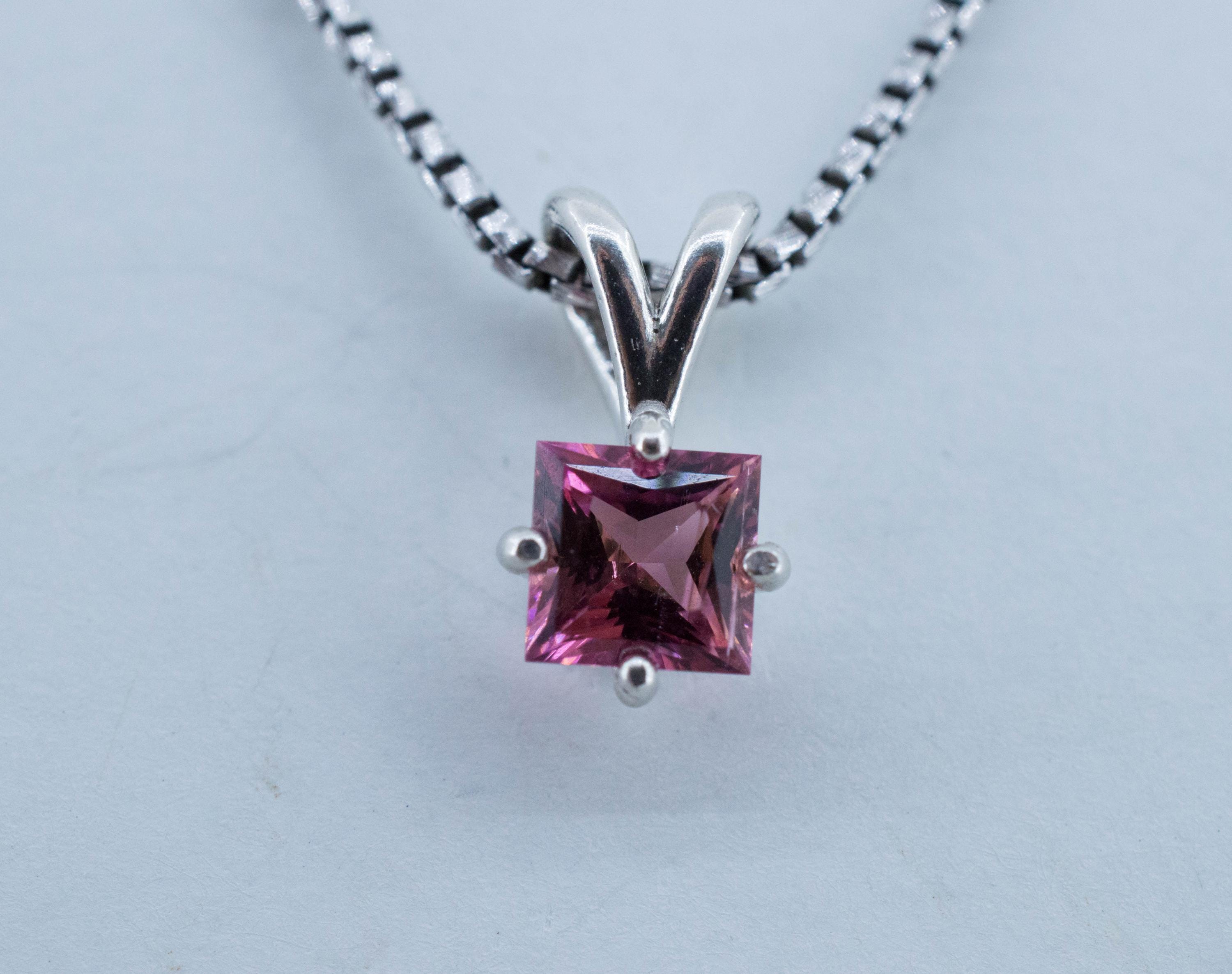 Pink Tourmaline Pendant, Natural Untreated San Diego Tourmaline; 0.690cts