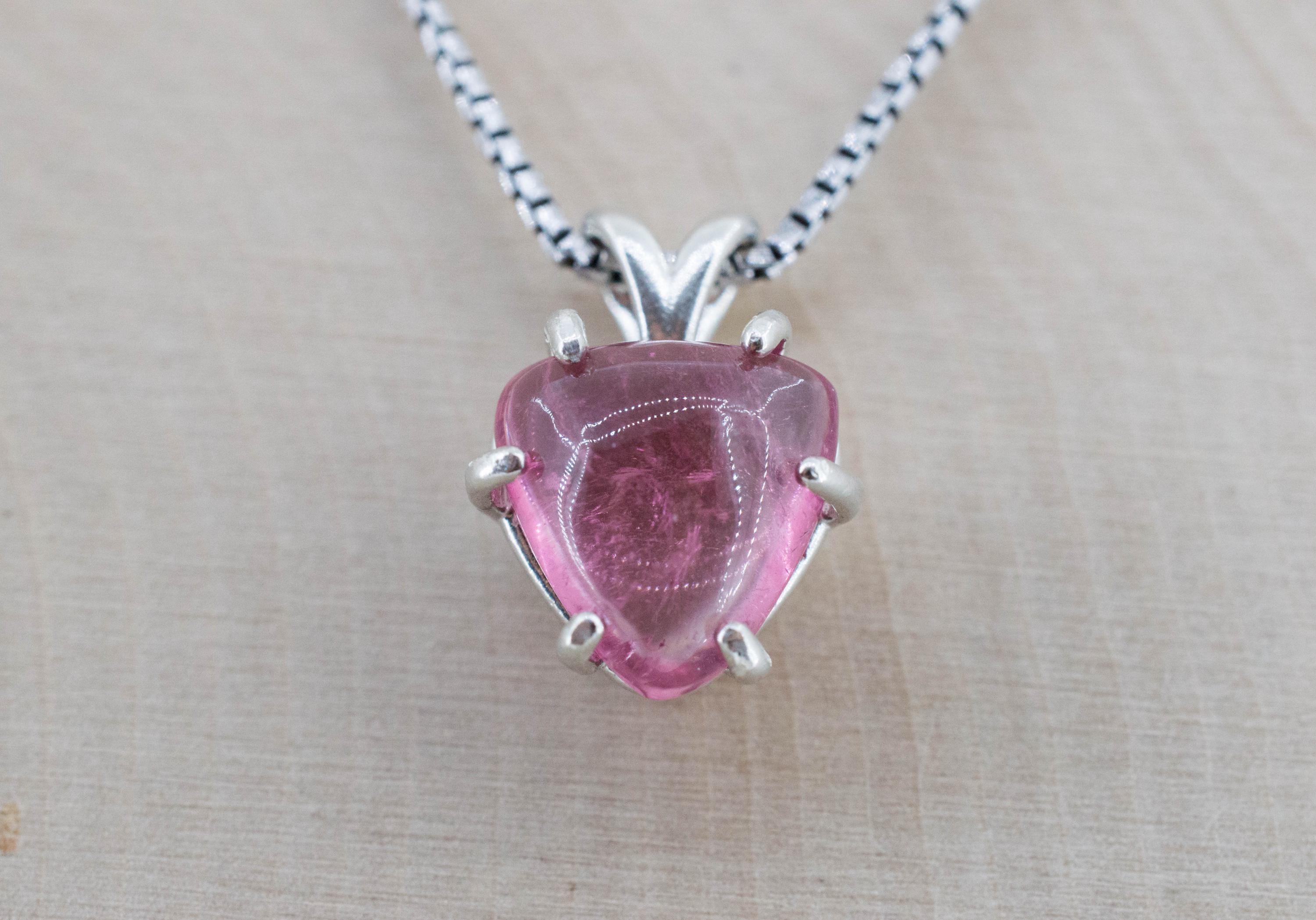 Pink Tourmaline Pendant, Natural Untreated San Diego Tourmaline; 4.770cts