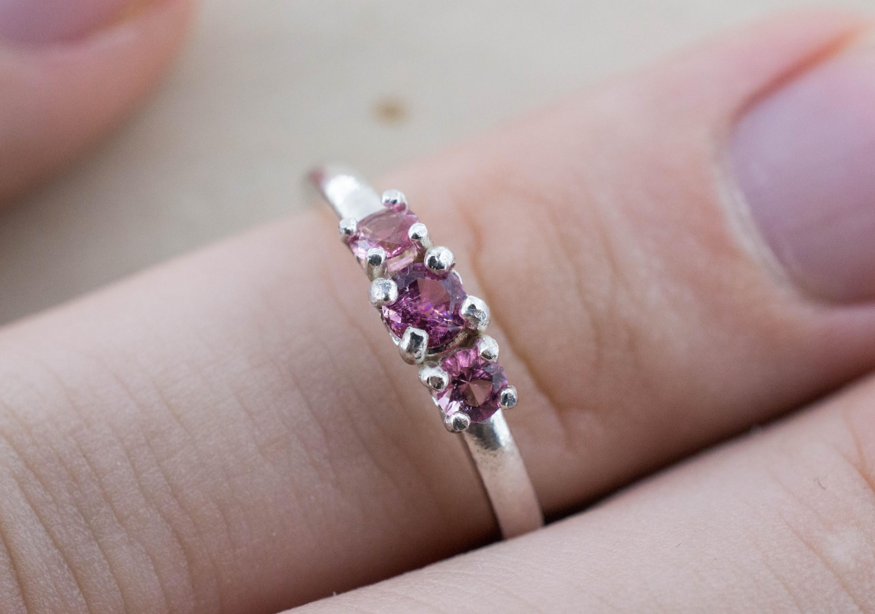 Pink Tourmaline Ring, Natural Untreated San Diego Tourmaline; 0.345ctw