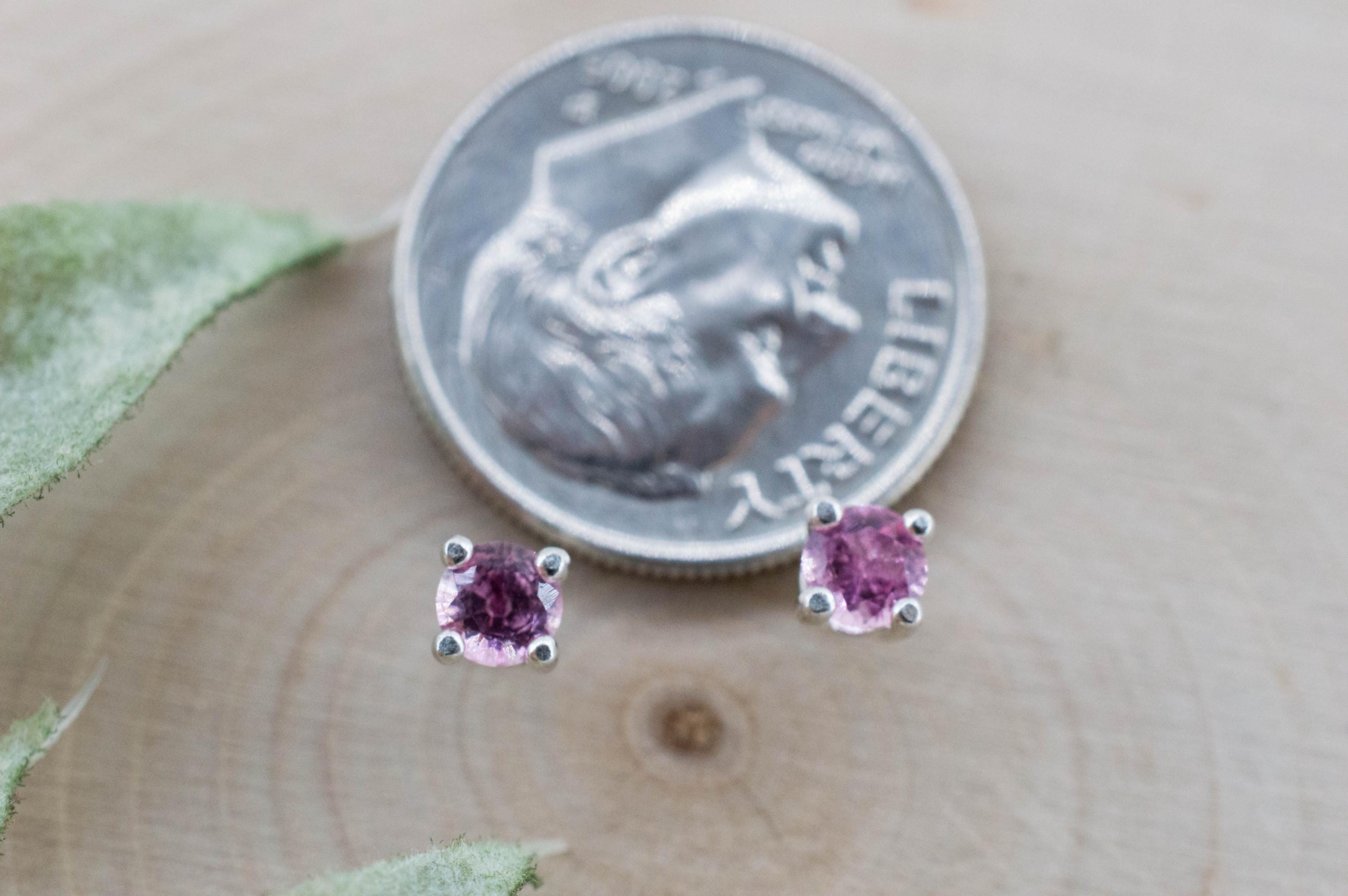 Pink Tourmaline Earrings; Natural Untreated San Diego Tourmaline; 0.285ctw
