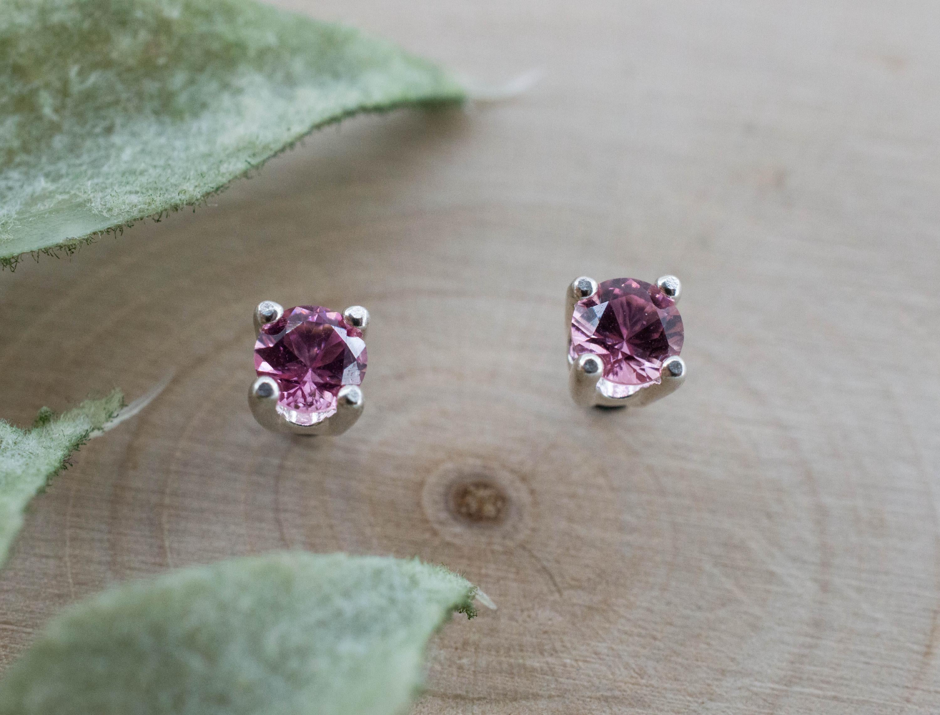 Pink Tourmaline Earrings; Natural Untreated San Diego Tourmaline; 0.290ctw
