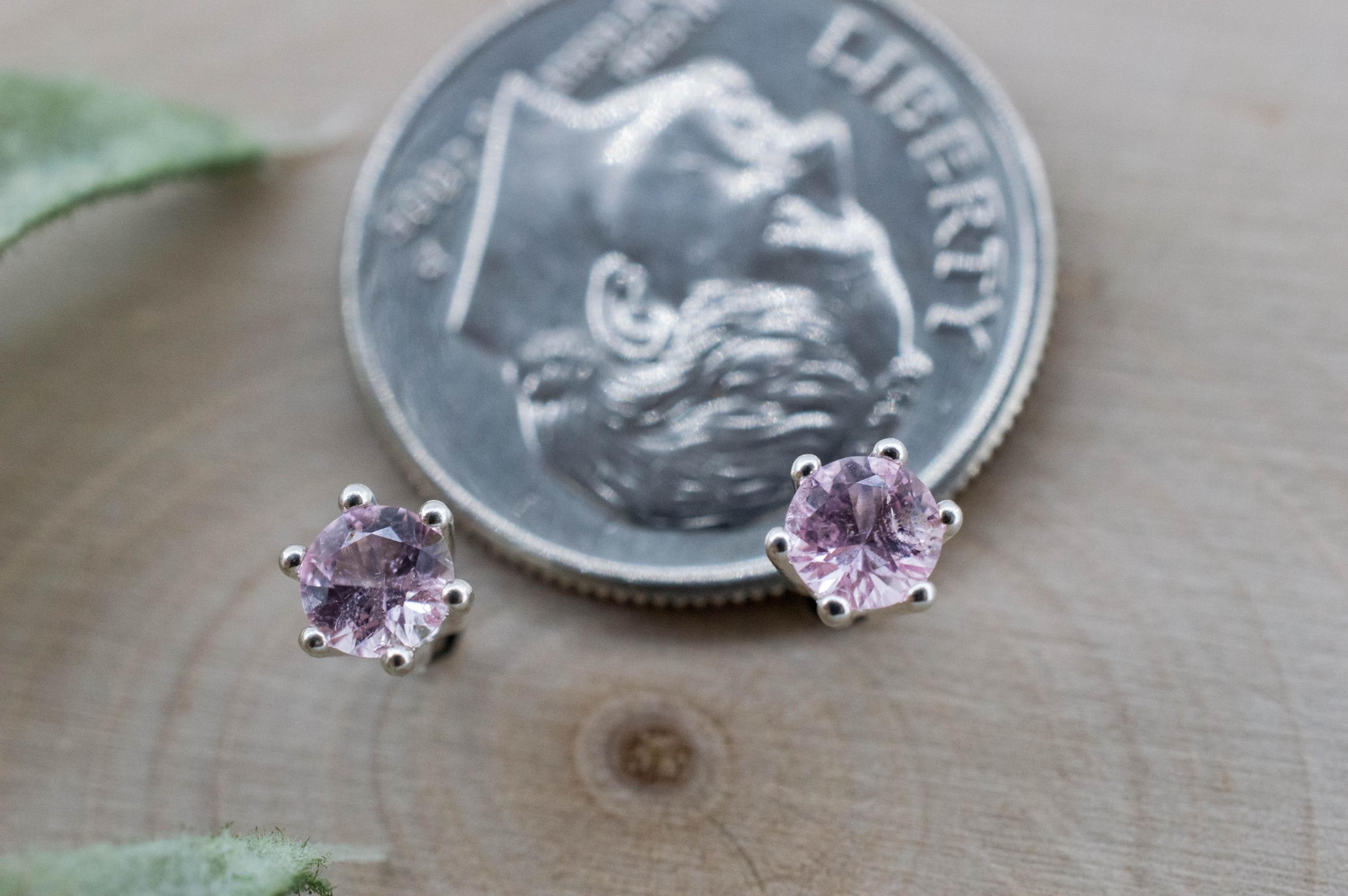 Pink Tourmaline Earrings; Natural Untreated San Diego Tourmaline; 0.295ctw