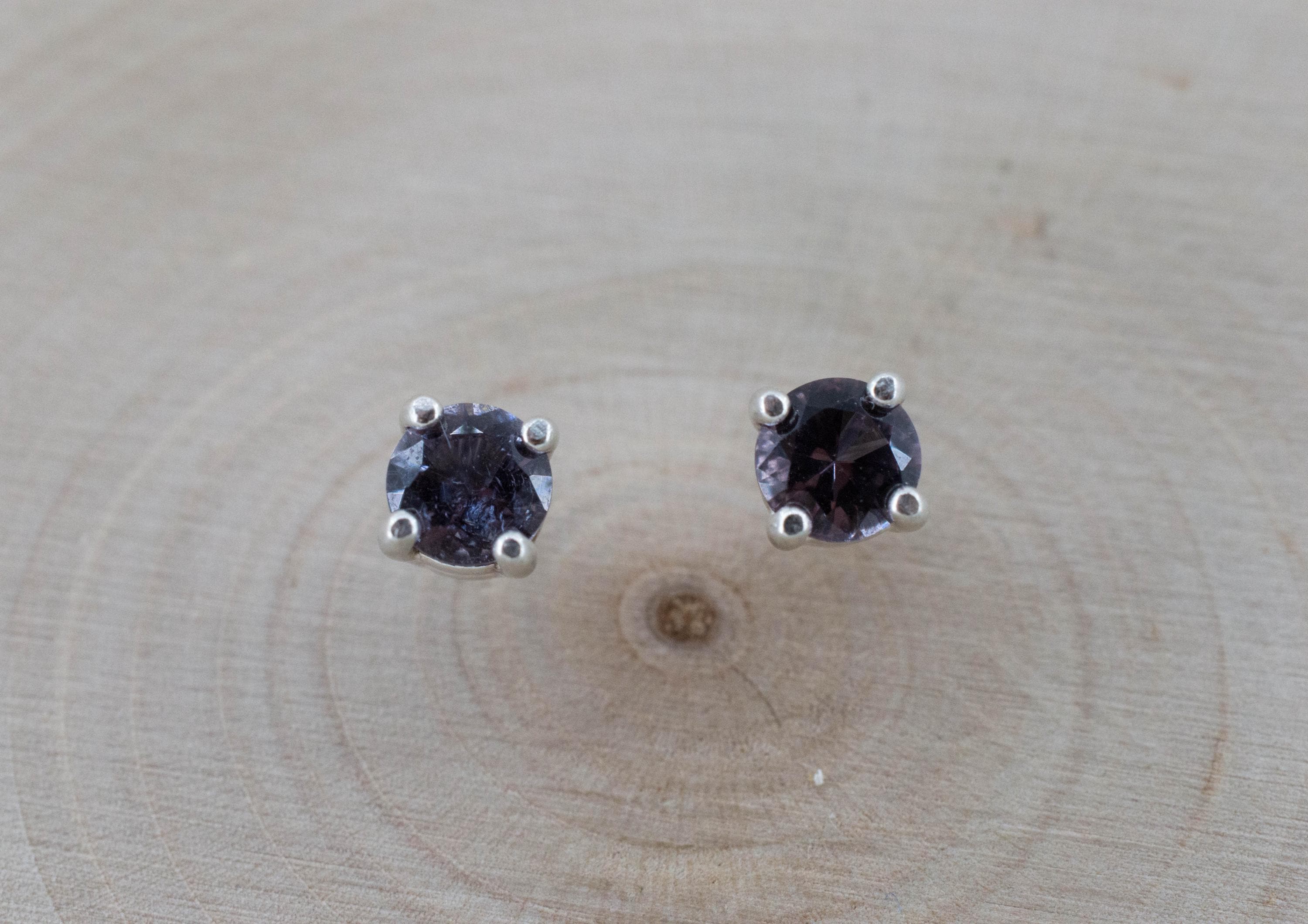 Purple Tourmaline Earrings; Natural Untreated San Diego Tourmaline; 0.635ctw