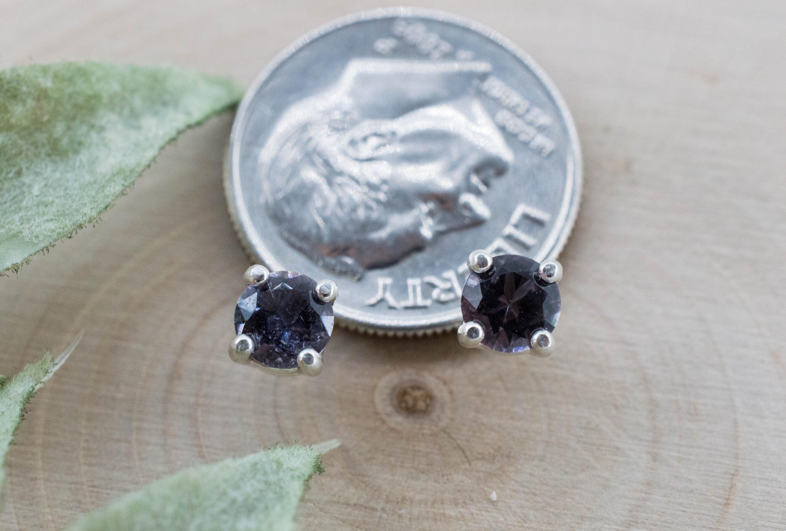Purple Tourmaline Earrings; Natural Untreated San Diego Tourmaline; 0.635ctw