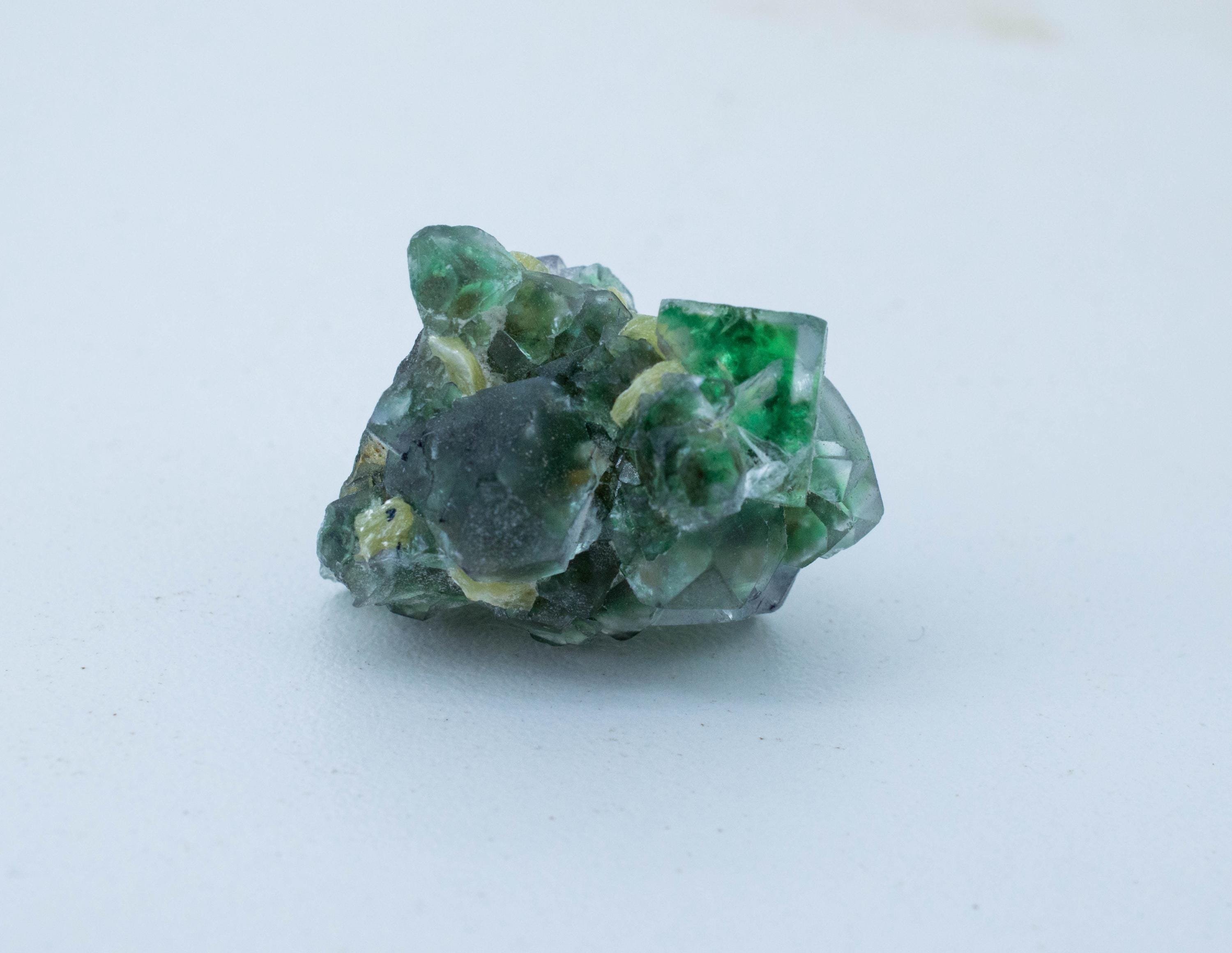 Fluorite with Muscovite Specimen; Natural Untreated Erongo Namibia Fluorite; 19.713 grams