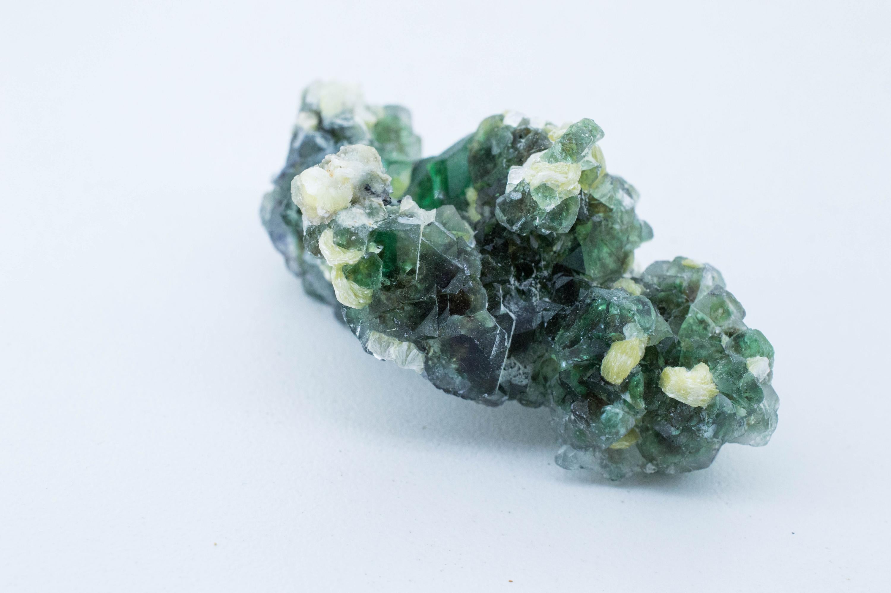 Fluorite with Muscovite Specimen; Natural Untreated Erongo Namibia Fluorite; 41.072 grams