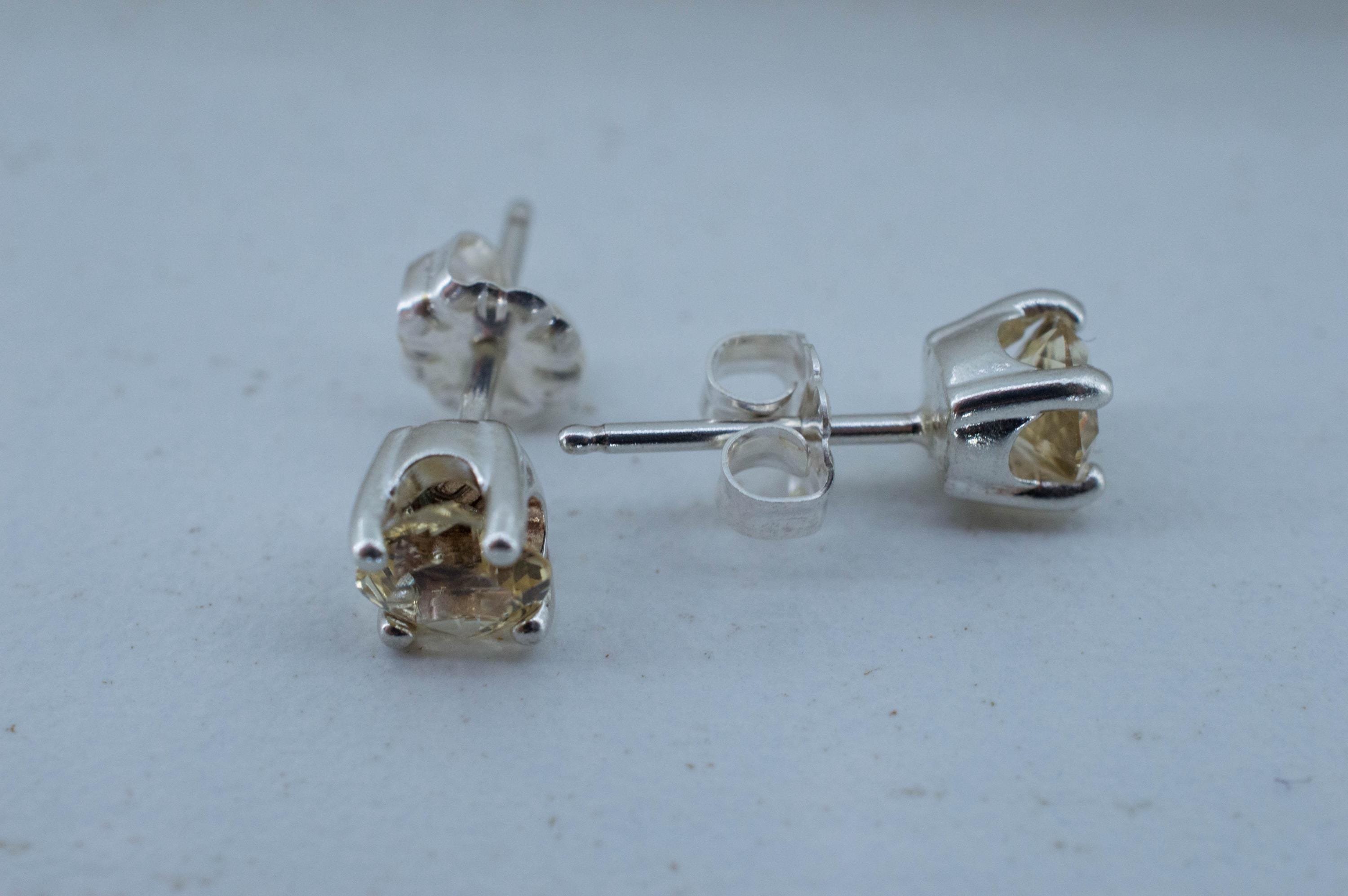 Heliodor Earrings, Natural Untreated Brazil Golden Beryl; 0.905cts