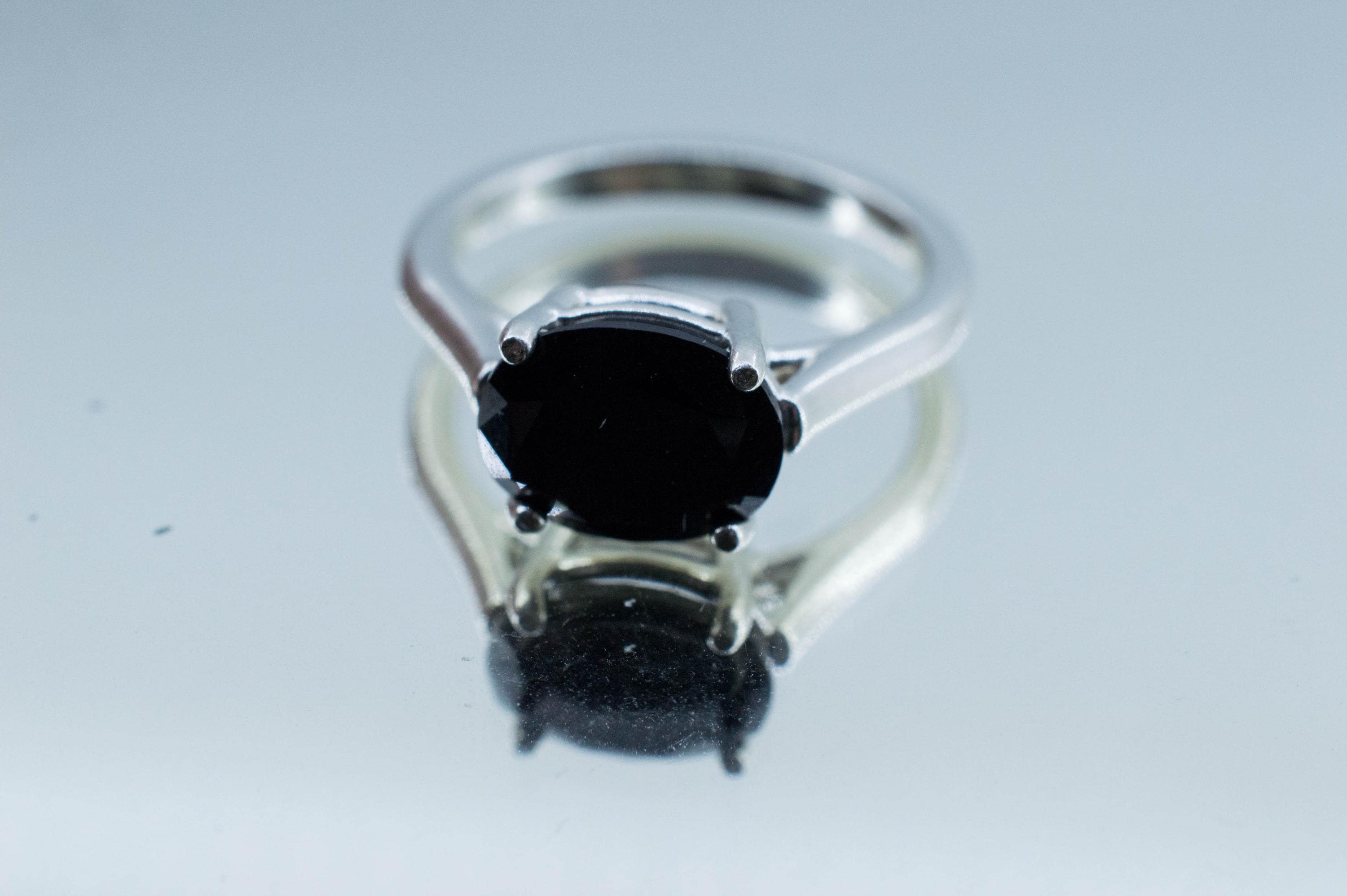 Black Spinel Ring, Natural Untreated Thailand Spinel; 2.870cts