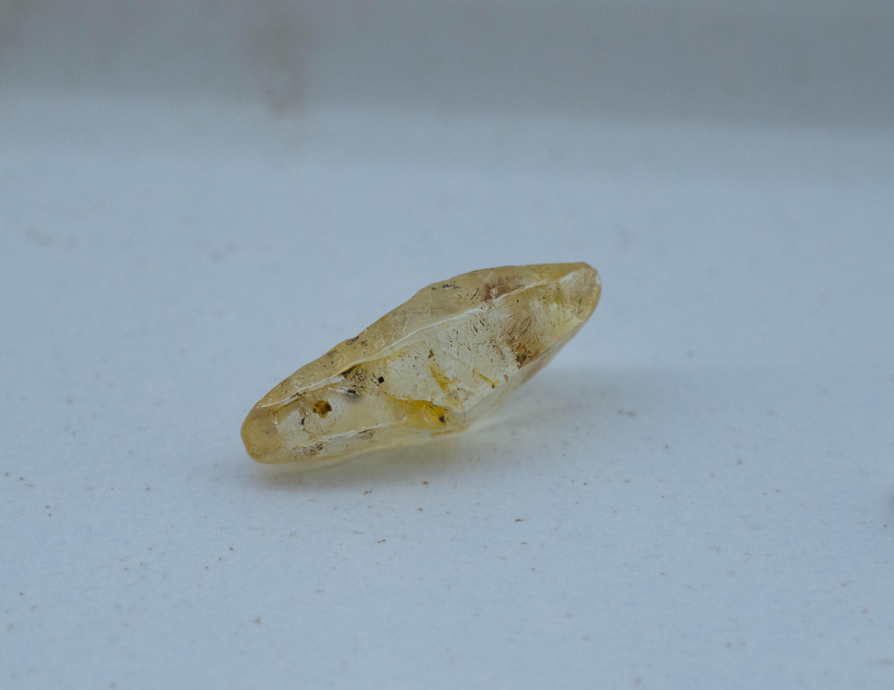 Yellow Sapphire Specimen; Natural Untreated Sri Lanka Dogtooth Sapphire Crystal; 5.340cts